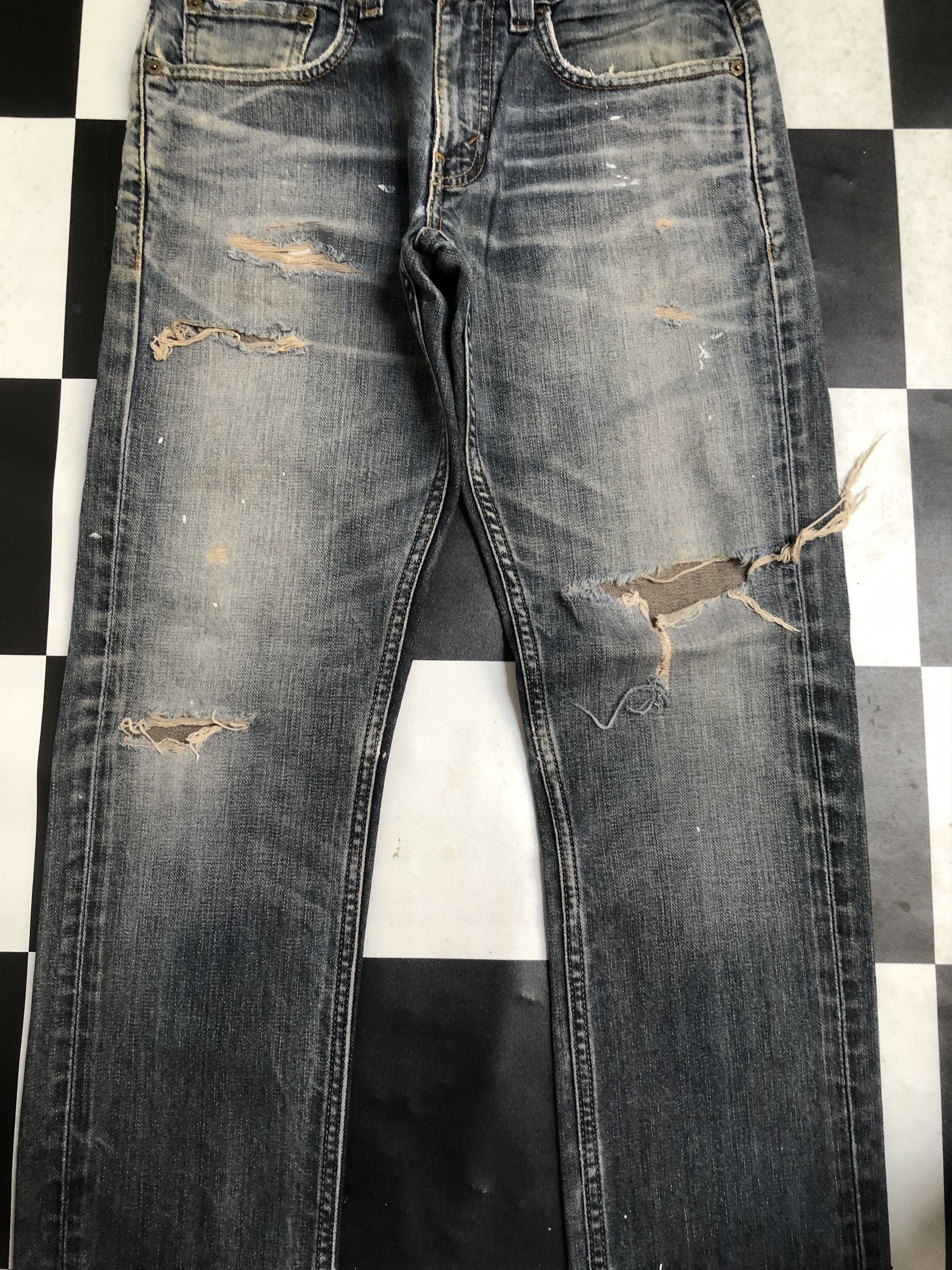 Levi's Levis 511 Distressed Skinny Jeans - L512 Size US 31 - 3 Thumbnail