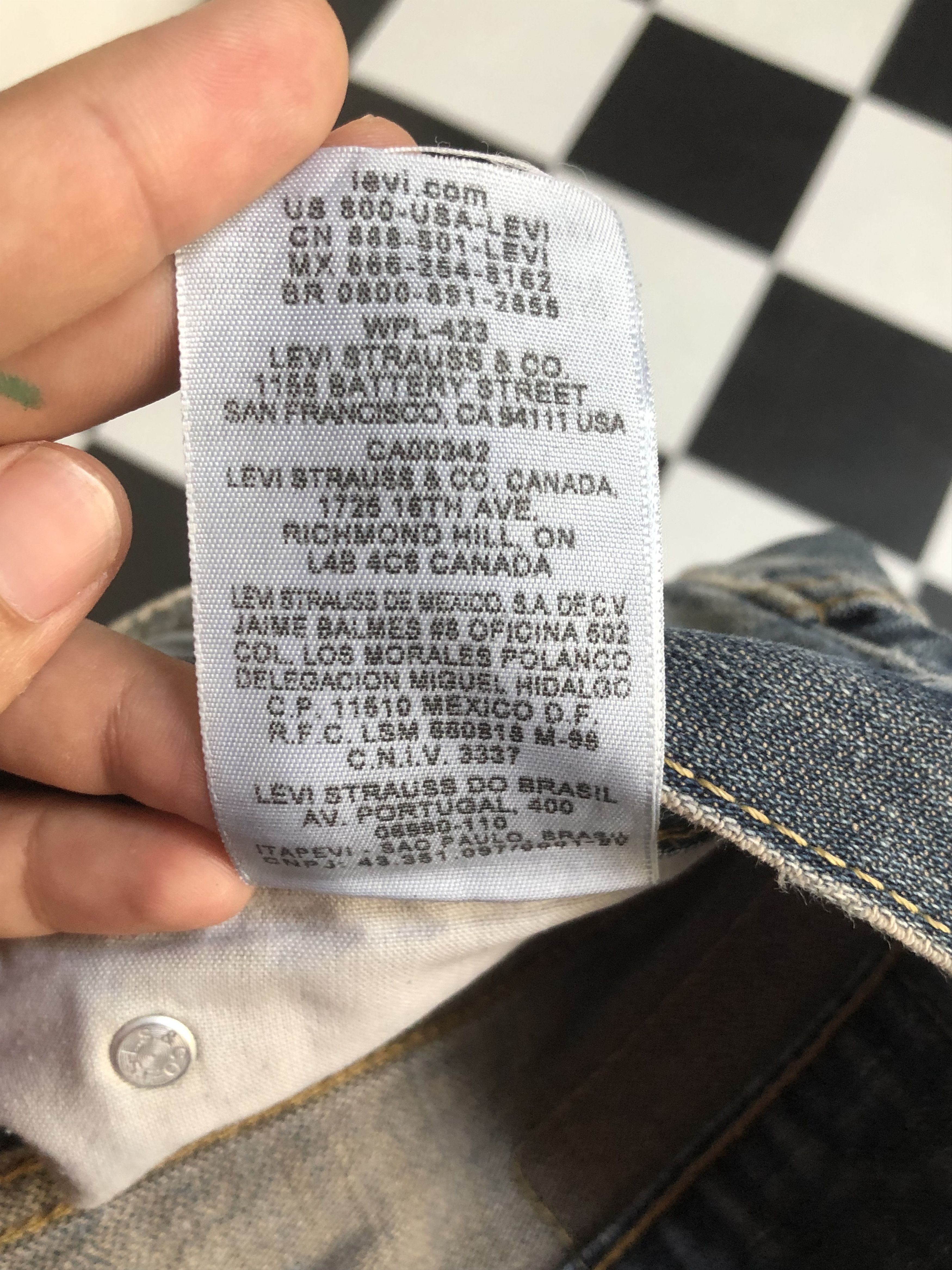 Levi's Levis 511 Distressed Skinny Jeans - L512 Size US 31 - 15 Thumbnail