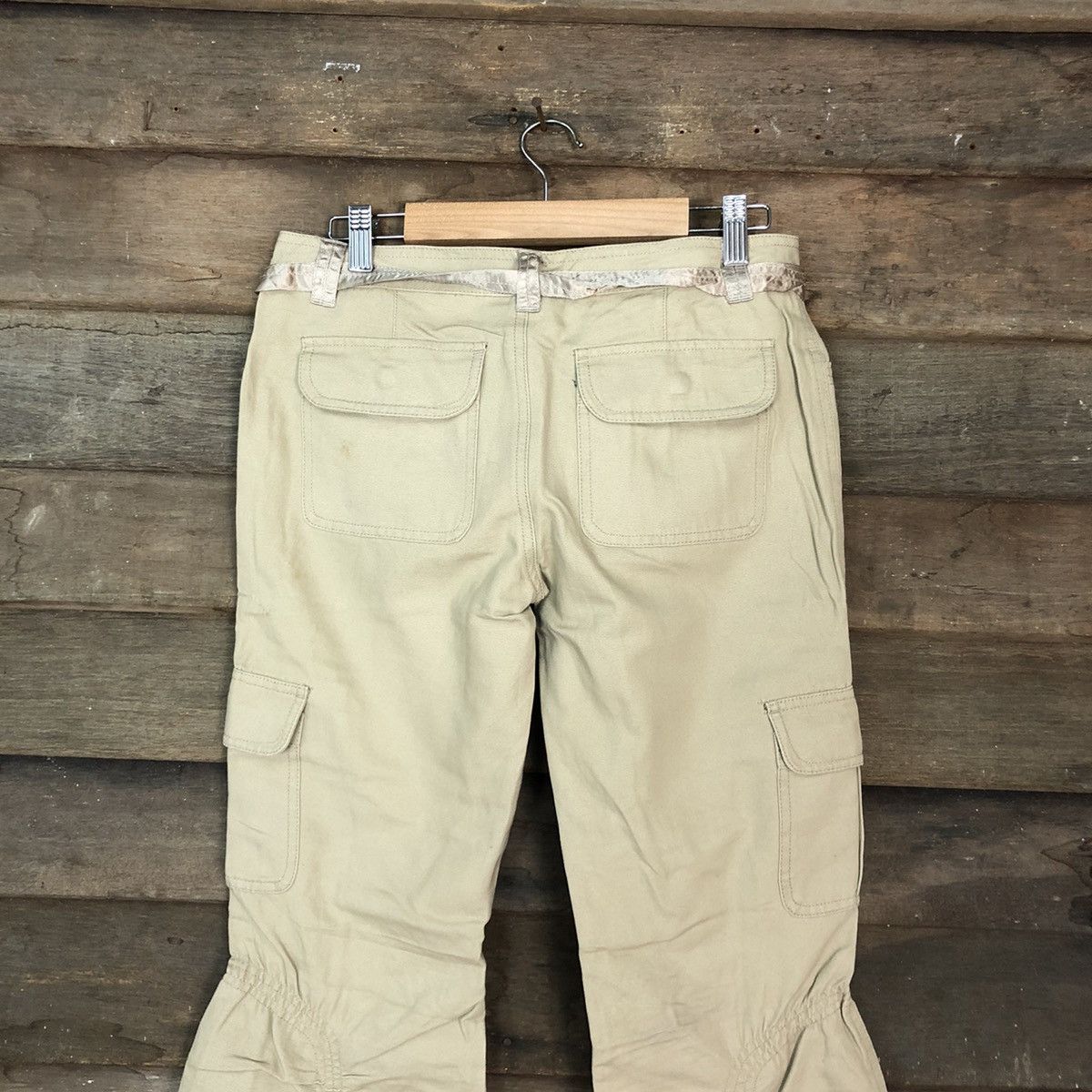 Japanese Brand Complete Girl Brown Multipocket Tactical Cargo Pants #3313DL Size 28" / US 6 / IT 42 - 11 Thumbnail