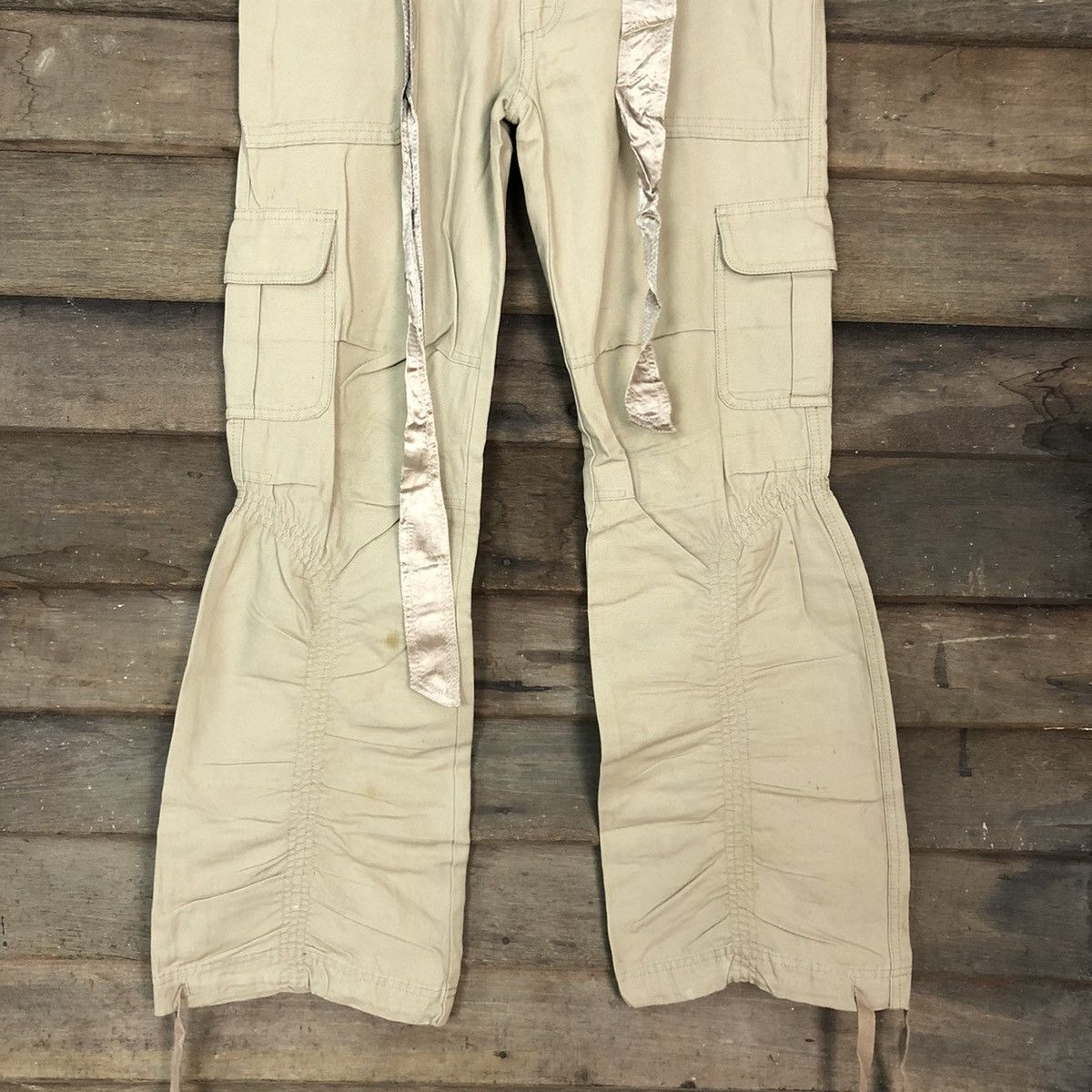 Japanese Brand Complete Girl Brown Multipocket Tactical Cargo Pants #3313DL Size 28" / US 6 / IT 42 - 3 Thumbnail