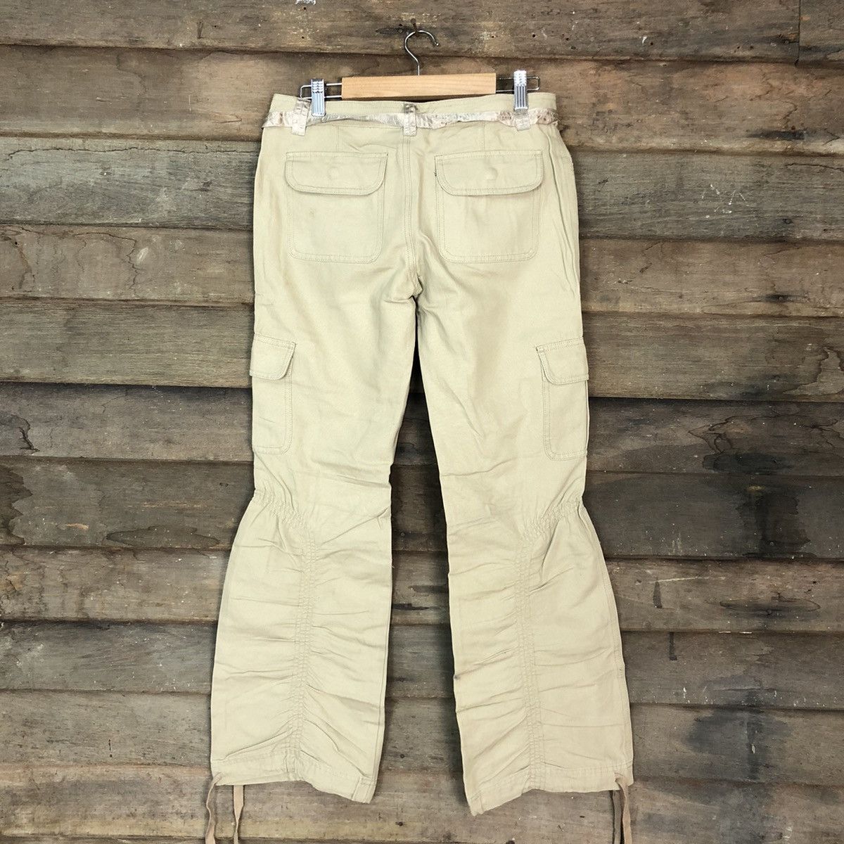 Japanese Brand Complete Girl Brown Multipocket Tactical Cargo Pants #3313DL Size 28" / US 6 / IT 42 - 10 Thumbnail