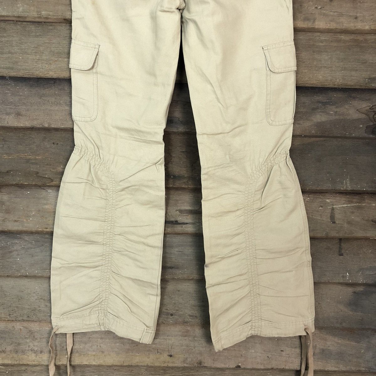 Japanese Brand Complete Girl Brown Multipocket Tactical Cargo Pants #3313DL Size 28" / US 6 / IT 42 - 12 Thumbnail