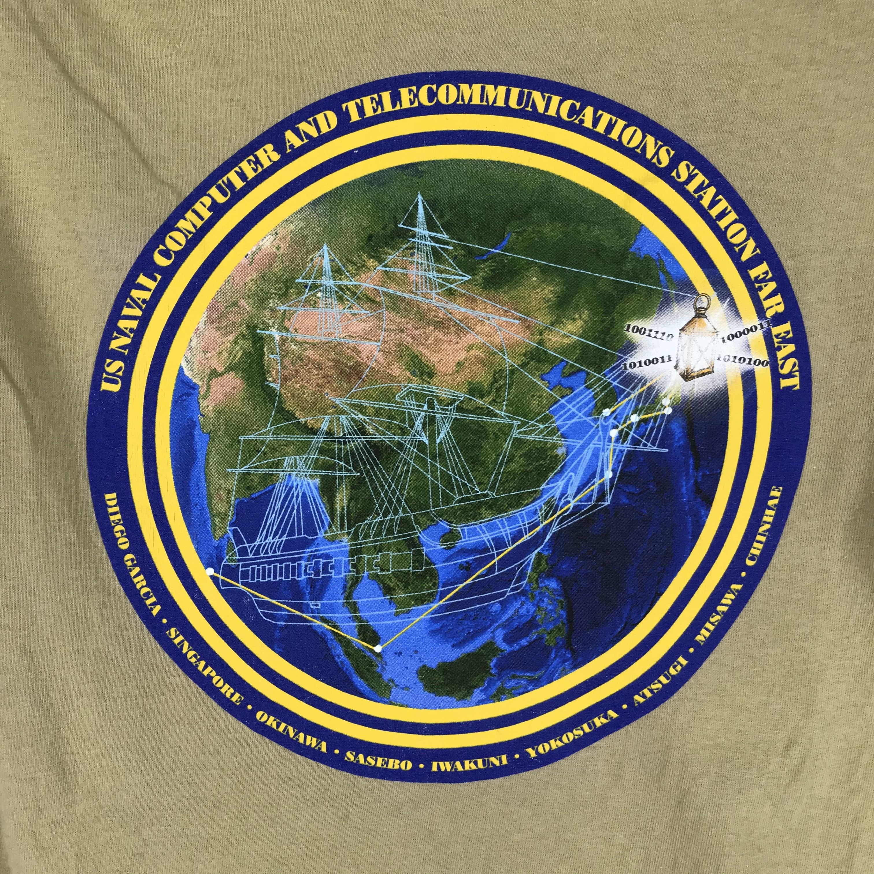 Gildan US NAVAL Computer And Telecommunication T Shirt #2309-80 Size US S / EU 44-46 / 1 - 2 Thumbnail
