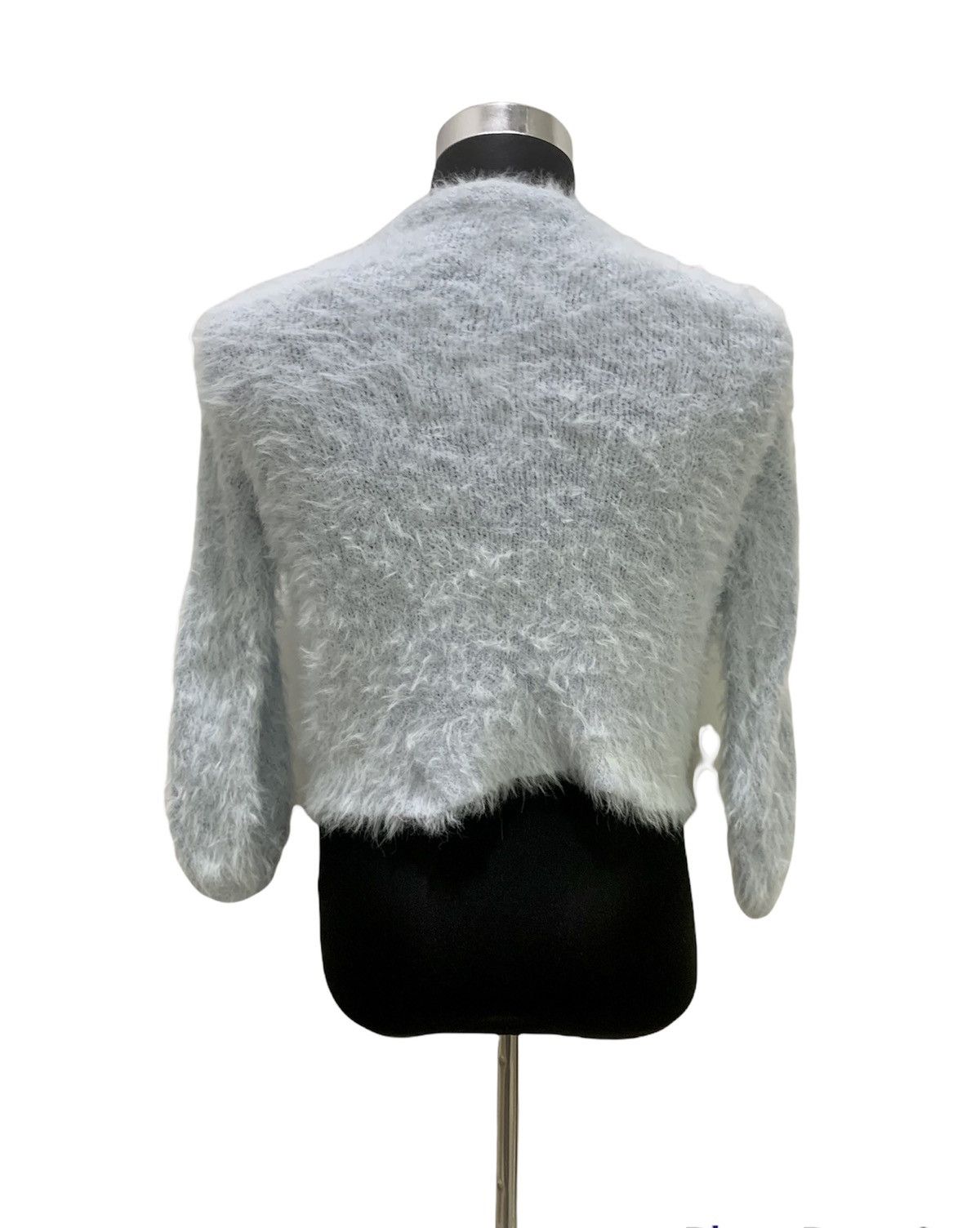 Aran Isles Knitwear × Japanese Brand KOE Mohair Fluffy Shag Shaggy Fur Knitwear Croptop Sweater Size S / US 4 / IT 40 - 2 Thumbnail
