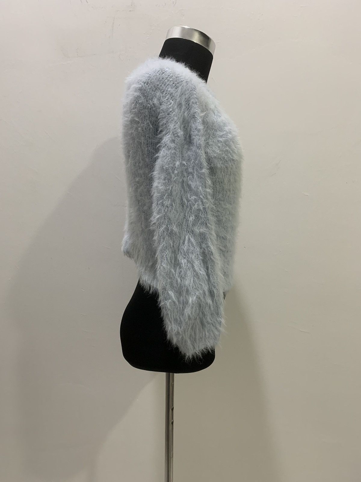 Aran Isles Knitwear × Japanese Brand KOE Mohair Fluffy Shag Shaggy Fur Knitwear Croptop Sweater Size S / US 4 / IT 40 - 10 Thumbnail