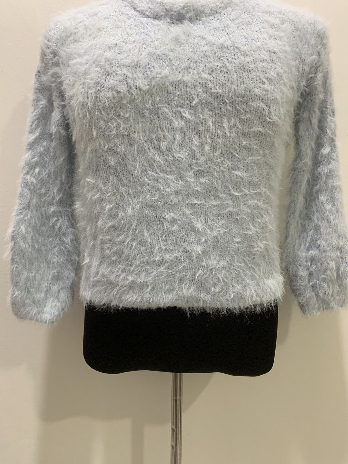 Aran Isles Knitwear × Japanese Brand KOE Mohair Fluffy Shag Shaggy Fur Knitwear Croptop Sweater Size S / US 4 / IT 40 - 4 Thumbnail
