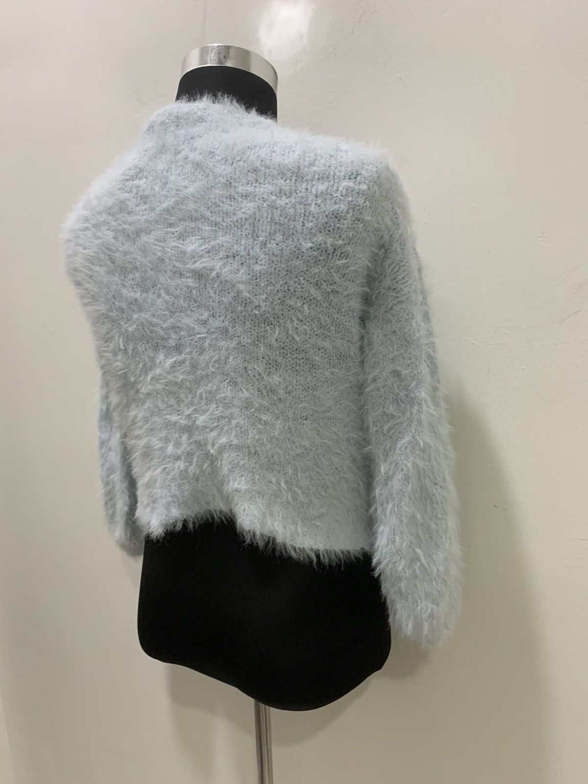 Aran Isles Knitwear × Japanese Brand KOE Mohair Fluffy Shag Shaggy Fur Knitwear Croptop Sweater Size S / US 4 / IT 40 - 14 Thumbnail