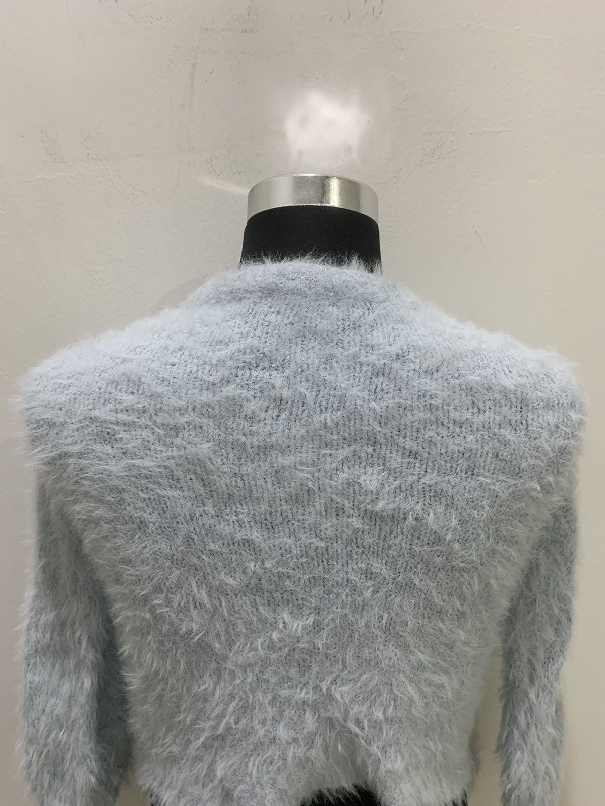 Aran Isles Knitwear × Japanese Brand KOE Mohair Fluffy Shag Shaggy Fur Knitwear Croptop Sweater Size S / US 4 / IT 40 - 11 Thumbnail