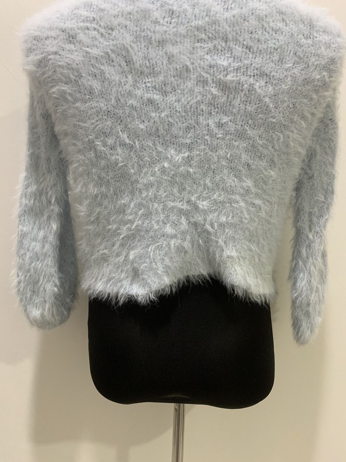 Aran Isles Knitwear × Japanese Brand KOE Mohair Fluffy Shag Shaggy Fur Knitwear Croptop Sweater Size S / US 4 / IT 40 - 12 Thumbnail