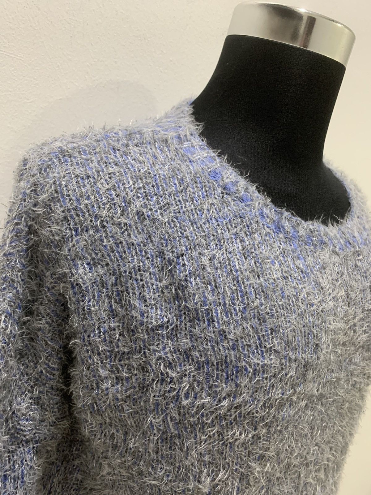 Aran Isles Knitwear × Japanese Brand Soft Mohair Wool Fur Fluffy Shaggy Knit Croptop Sweater Size M / US 6-8 / IT 42-44 - 7 Thumbnail