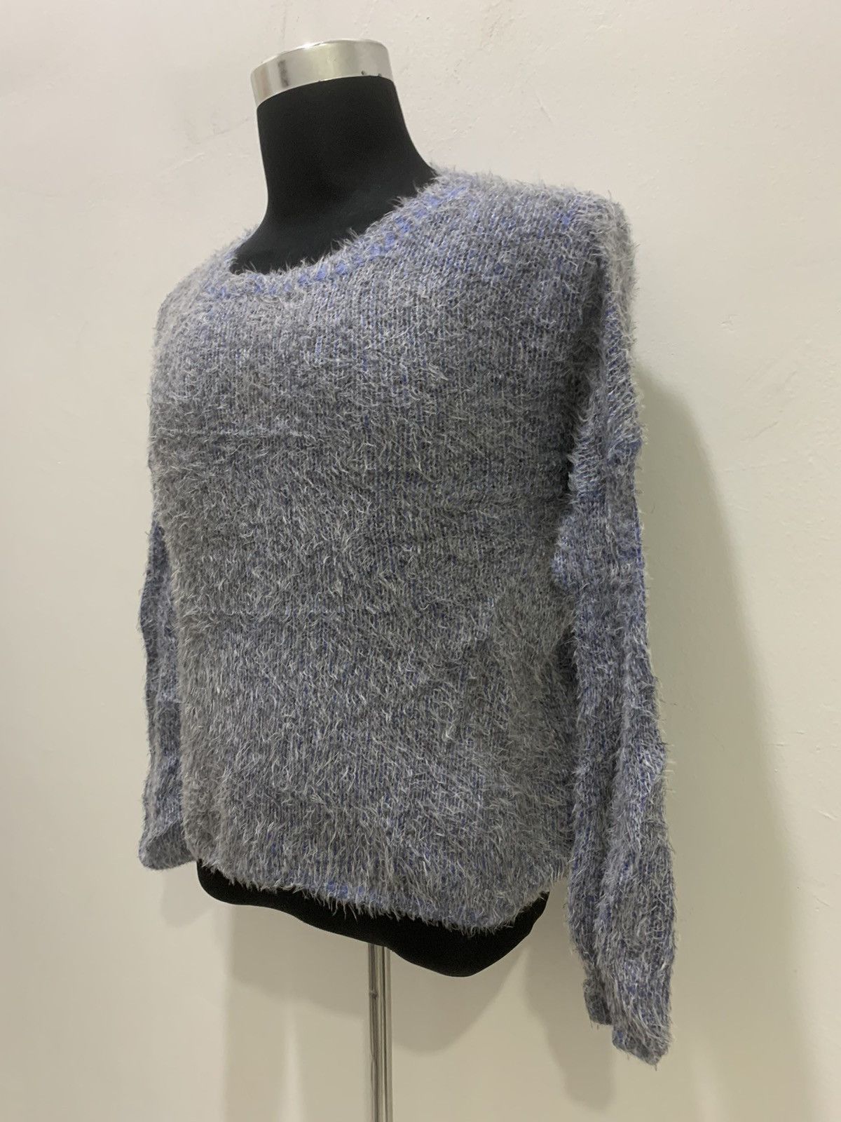 Aran Isles Knitwear × Japanese Brand Soft Mohair Wool Fur Fluffy Shaggy Knit Croptop Sweater Size M / US 6-8 / IT 42-44 - 6 Thumbnail