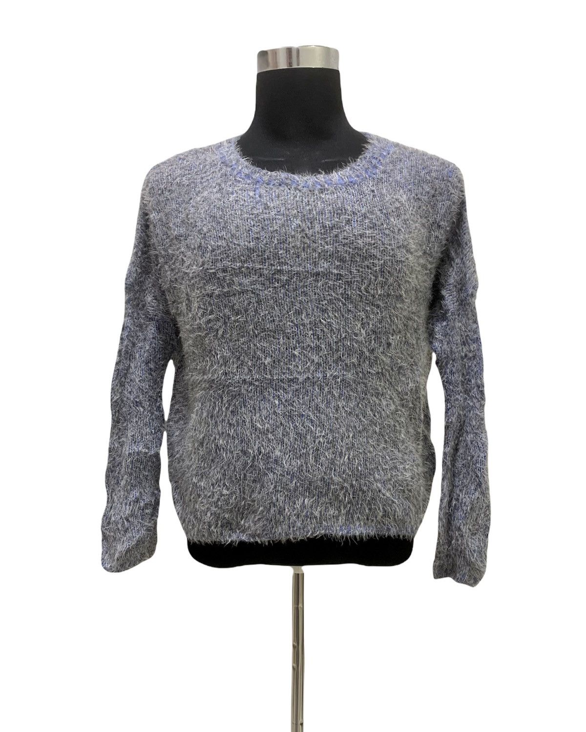 Aran Isles Knitwear × Japanese Brand Soft Mohair Wool Fur Fluffy Shaggy Knit Croptop Sweater Size M / US 6-8 / IT 42-44 - 1 Thumbnail