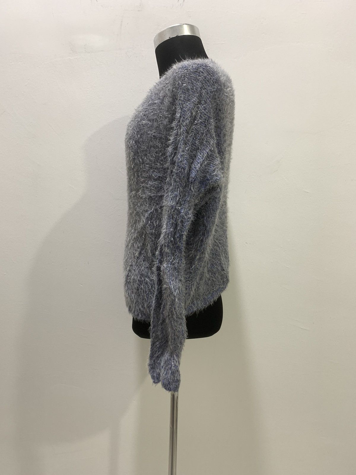 Aran Isles Knitwear × Japanese Brand Soft Mohair Wool Fur Fluffy Shaggy Knit Croptop Sweater Size M / US 6-8 / IT 42-44 - 9 Thumbnail