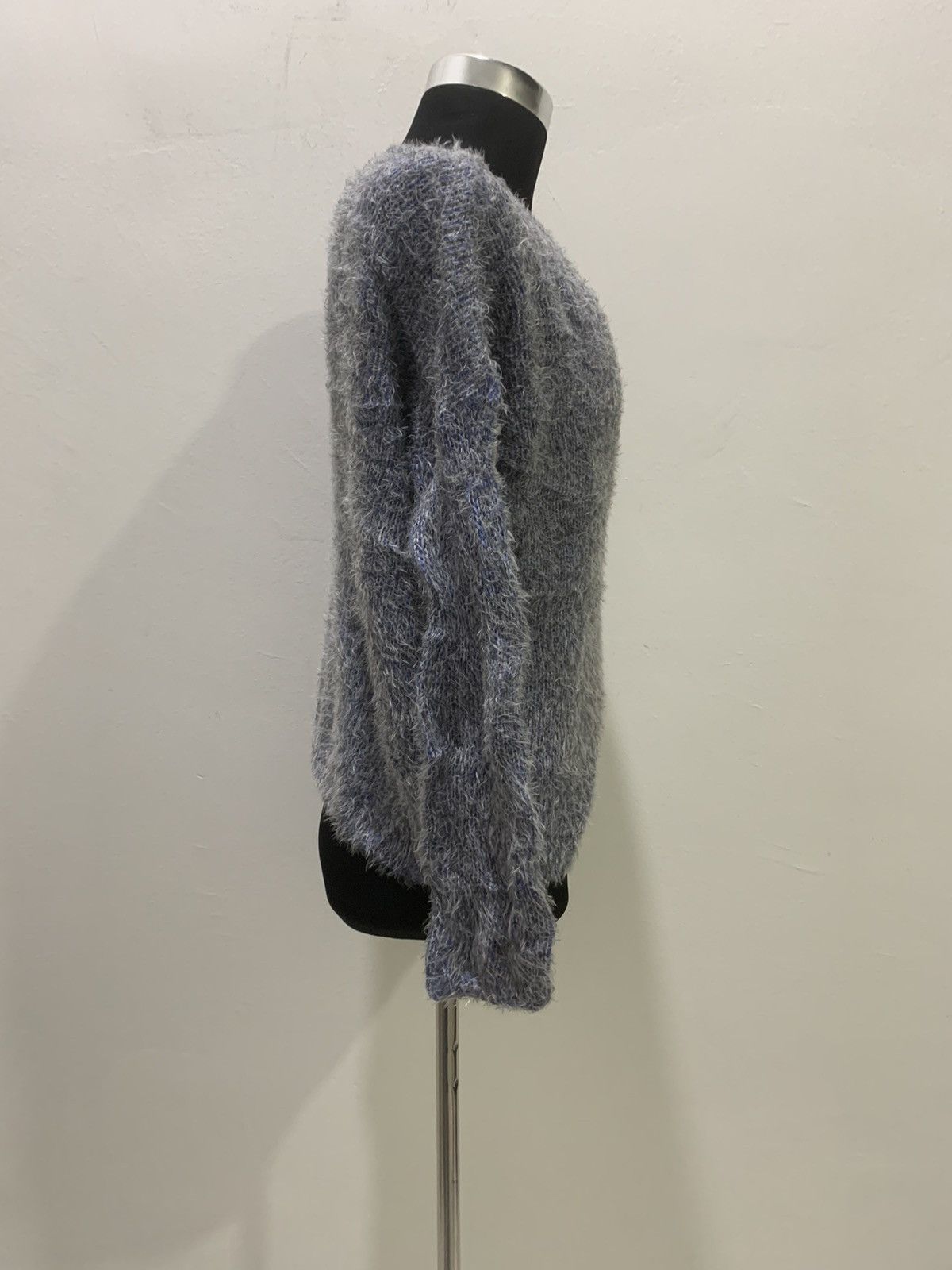 Aran Isles Knitwear × Japanese Brand Soft Mohair Wool Fur Fluffy Shaggy Knit Croptop Sweater Size M / US 6-8 / IT 42-44 - 10 Thumbnail