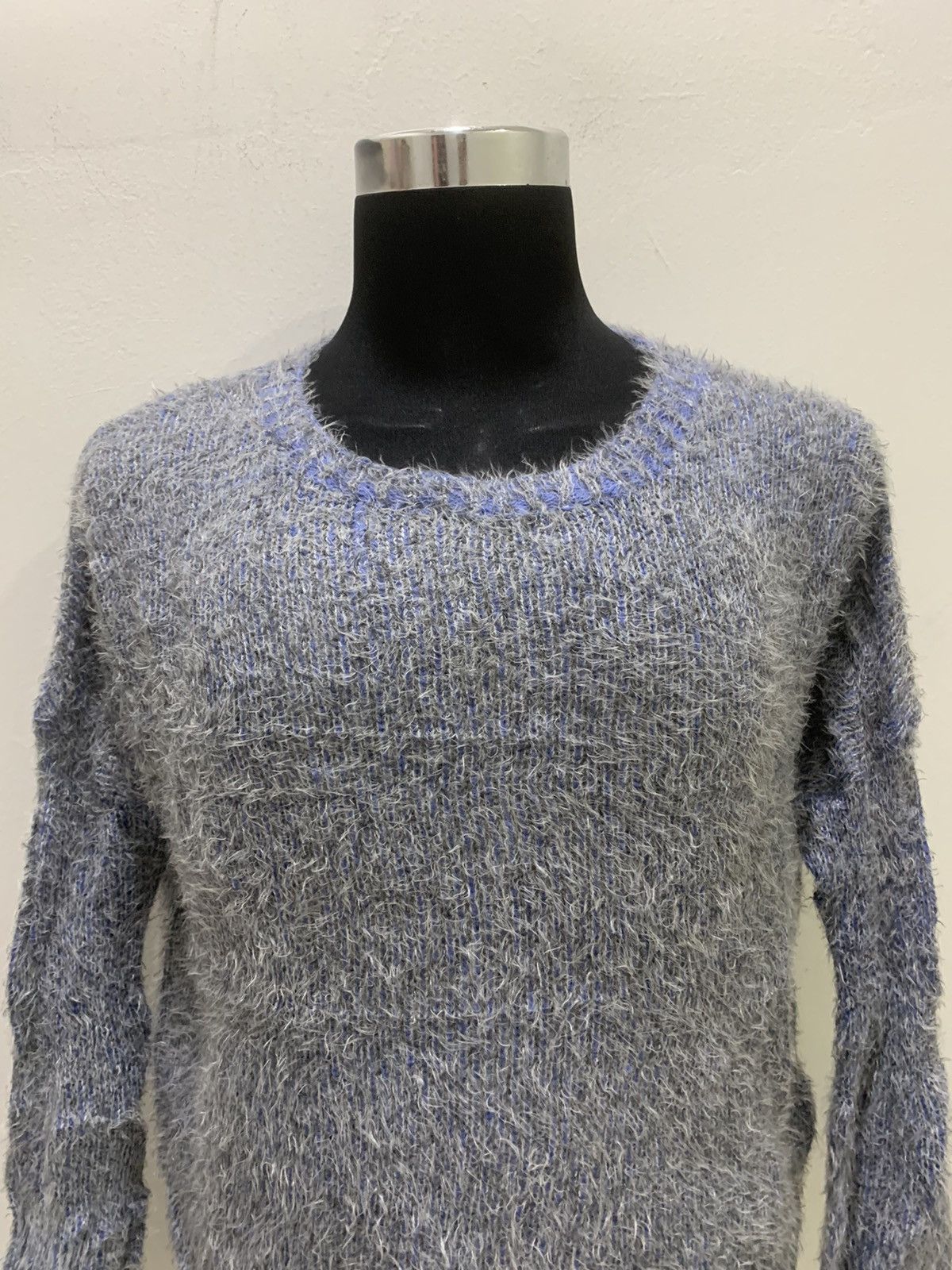Aran Isles Knitwear × Japanese Brand Soft Mohair Wool Fur Fluffy Shaggy Knit Croptop Sweater Size M / US 6-8 / IT 42-44 - 3 Thumbnail