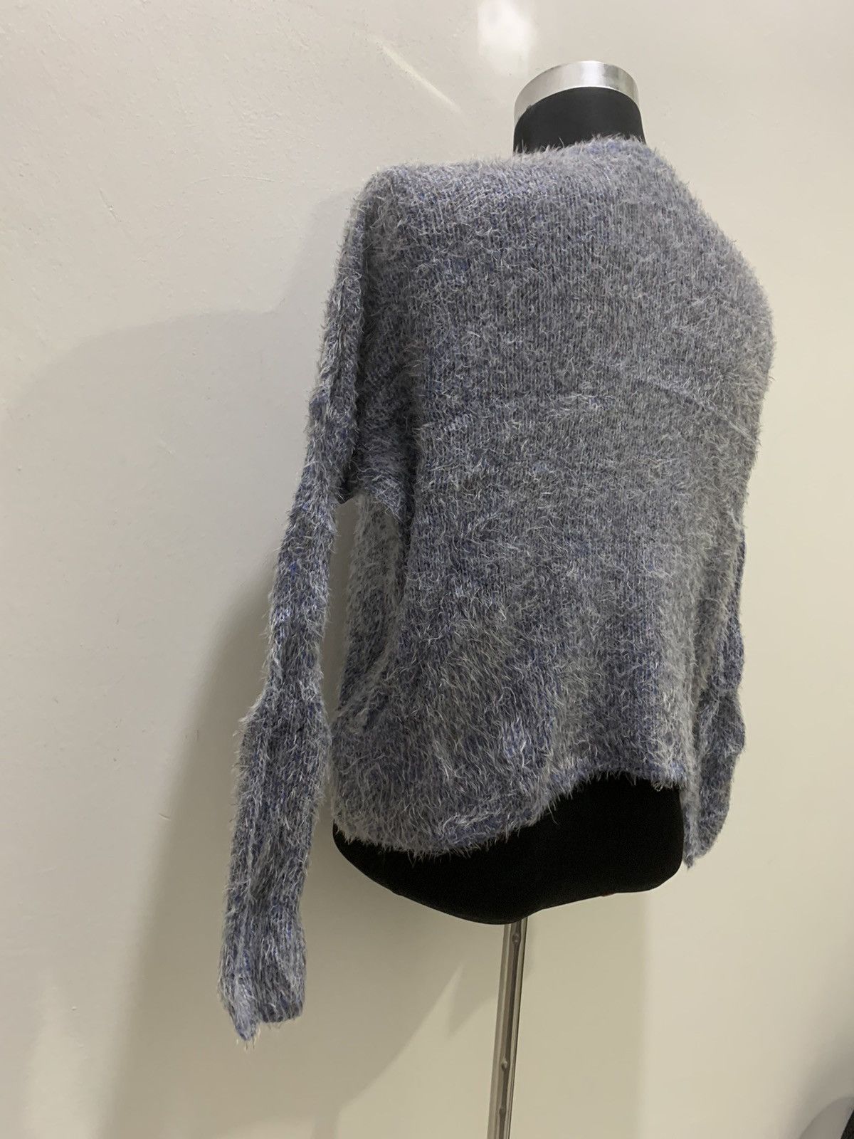 Aran Isles Knitwear × Japanese Brand Soft Mohair Wool Fur Fluffy Shaggy Knit Croptop Sweater Size M / US 6-8 / IT 42-44 - 13 Thumbnail