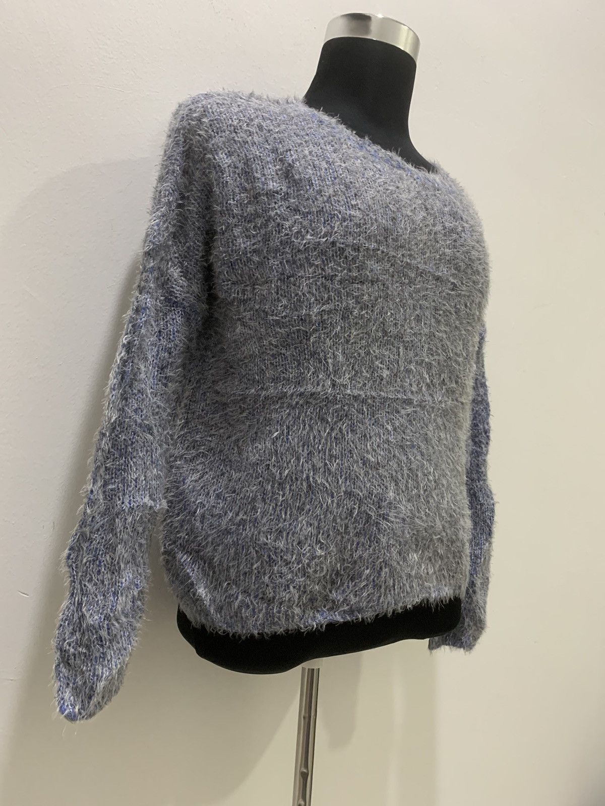 Aran Isles Knitwear × Japanese Brand Soft Mohair Wool Fur Fluffy Shaggy Knit Croptop Sweater Size M / US 6-8 / IT 42-44 - 5 Thumbnail