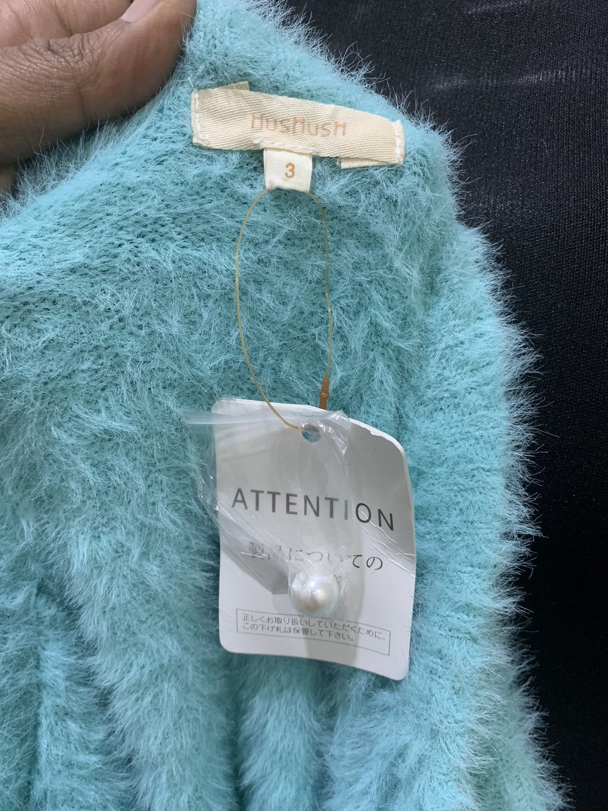 Aran Isles Knitwear × Japanese Brand HUSHUSH Embroidery Soft Fluffy Shaggy Knit Cardigan Sweater Size M / US 6-8 / IT 42-44 - 17 Thumbnail