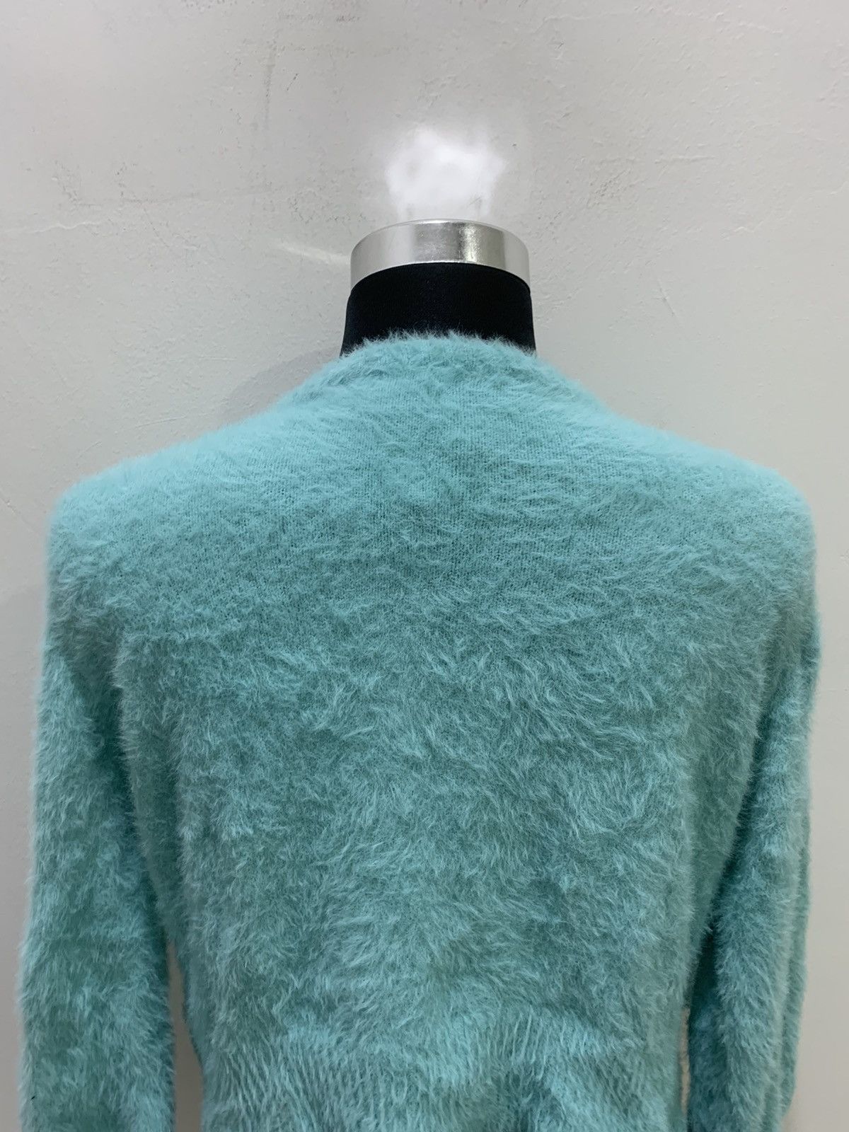 Aran Isles Knitwear × Japanese Brand HUSHUSH Embroidery Soft Fluffy Shaggy Knit Cardigan Sweater Size M / US 6-8 / IT 42-44 - 13 Thumbnail
