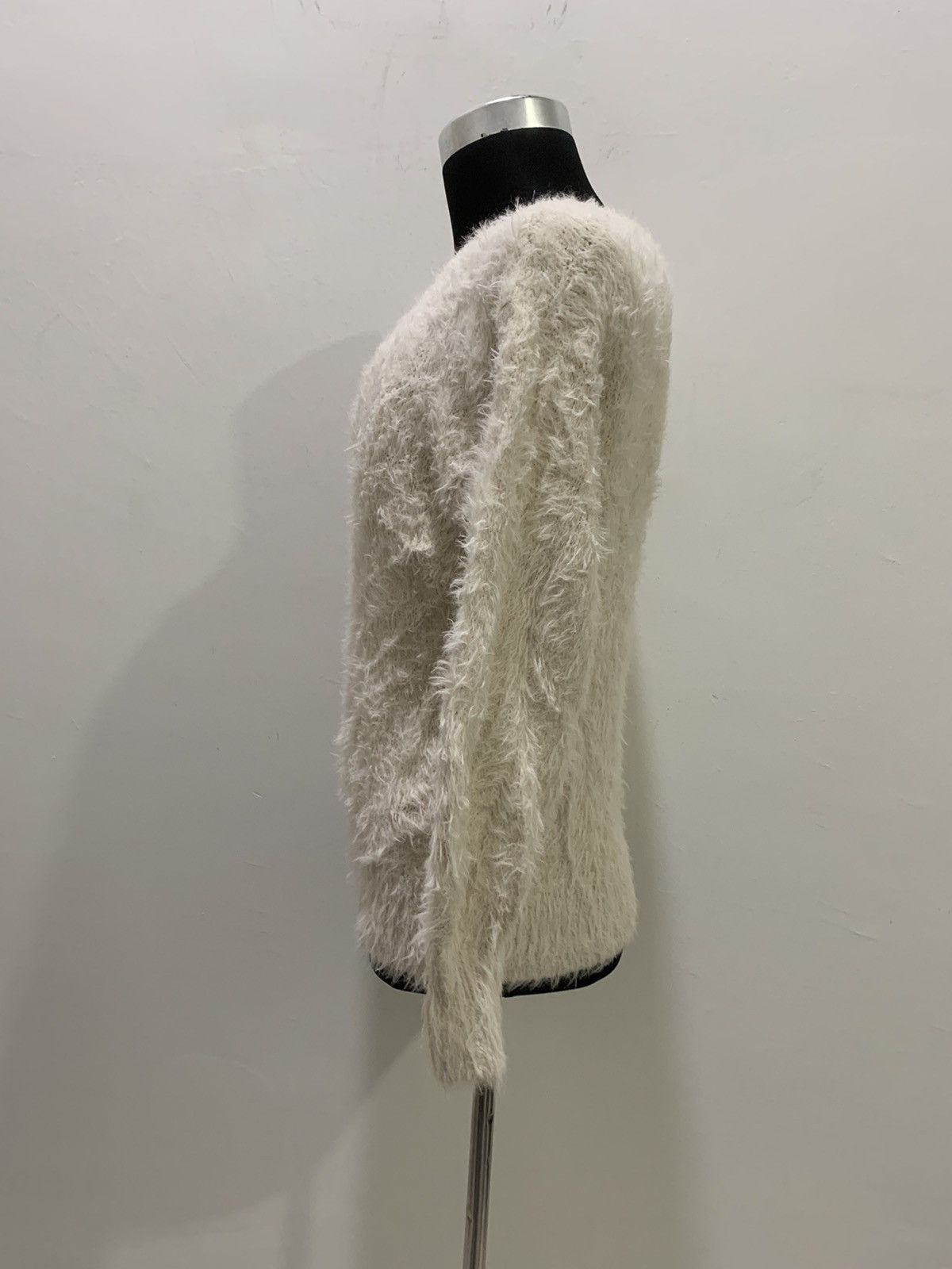 Aran Isles Knitwear × Japanese Brand GU Soft Fur Fluffy Shag Shaggy Mohair Knit Pullover Sweater Size M / US 6-8 / IT 42-44 - 9 Thumbnail