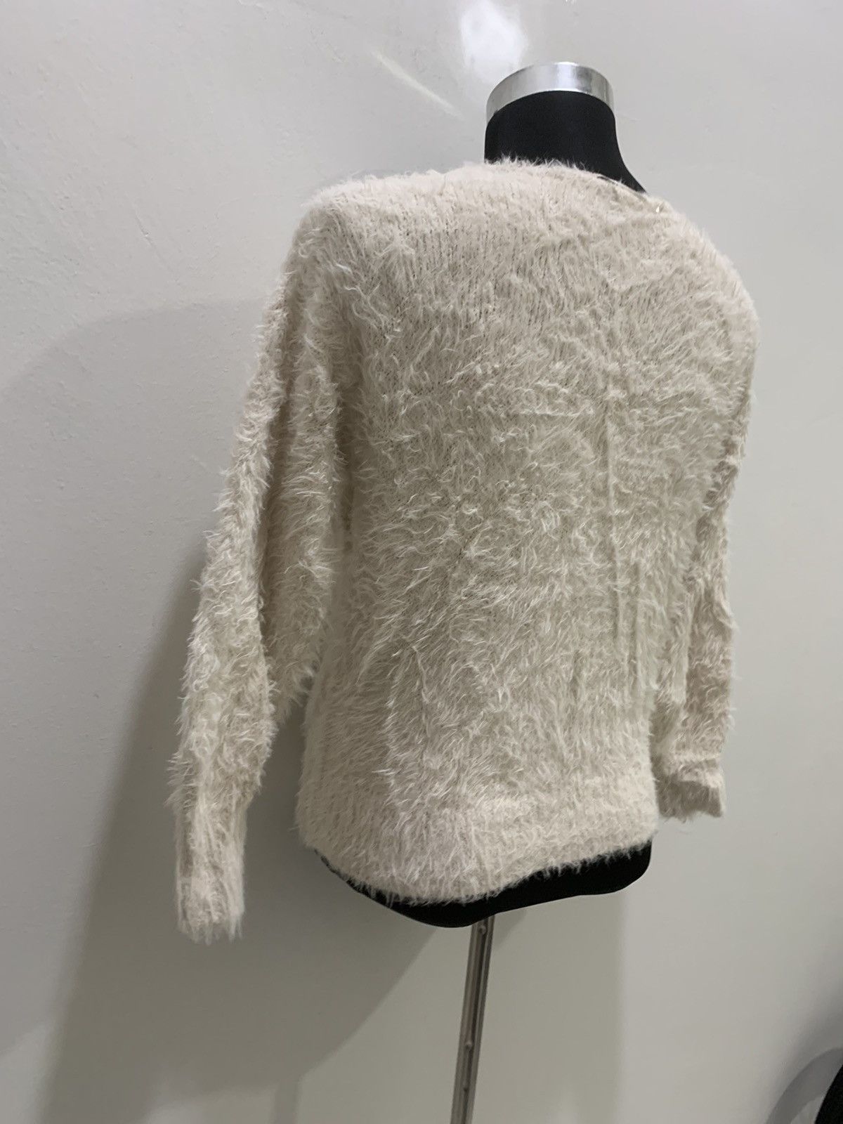 Aran Isles Knitwear × Japanese Brand GU Soft Fur Fluffy Shag Shaggy Mohair Knit Pullover Sweater Size M / US 6-8 / IT 42-44 - 13 Thumbnail