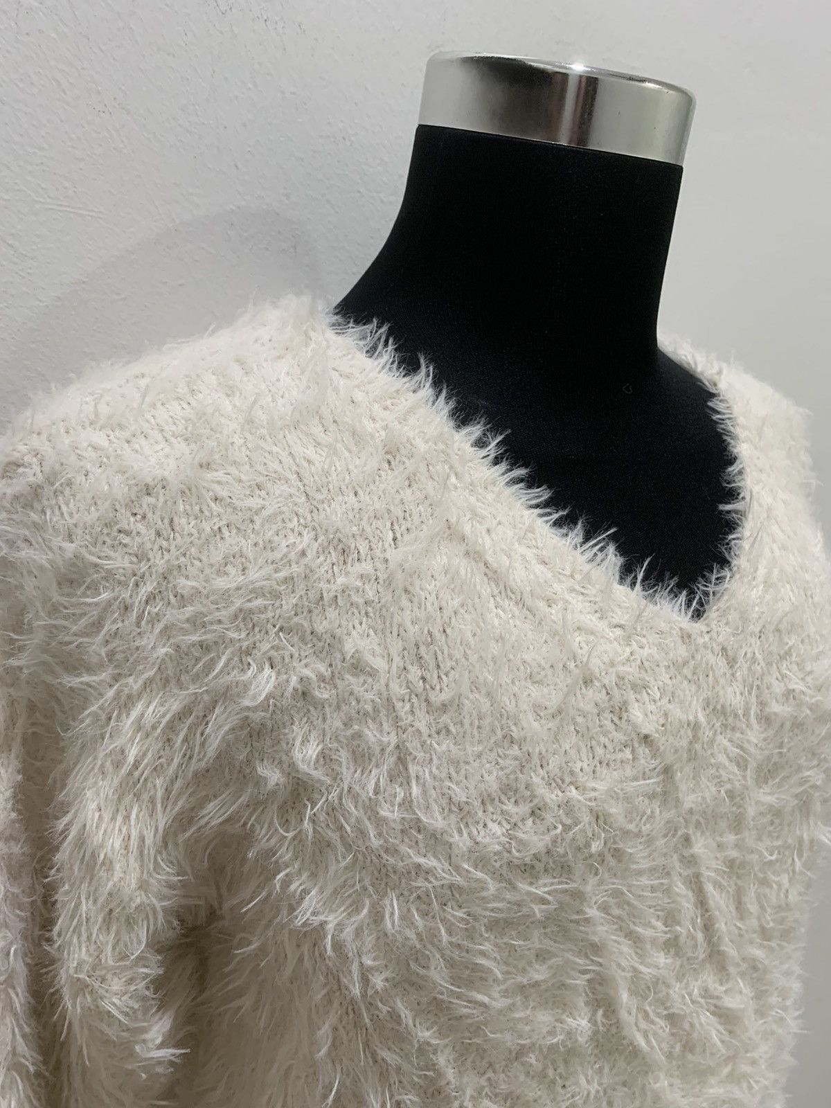 Aran Isles Knitwear × Japanese Brand GU Soft Fur Fluffy Shag Shaggy Mohair Knit Pullover Sweater Size M / US 6-8 / IT 42-44 - 7 Thumbnail