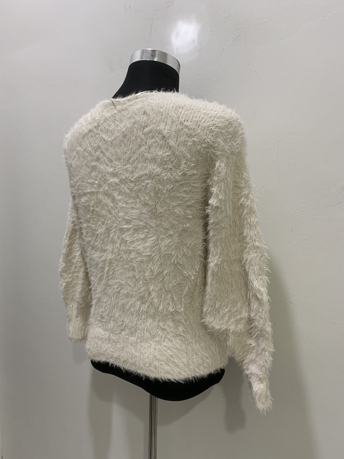 Aran Isles Knitwear × Japanese Brand GU Soft Fur Fluffy Shag Shaggy Mohair Knit Pullover Sweater Size M / US 6-8 / IT 42-44 - 14 Thumbnail