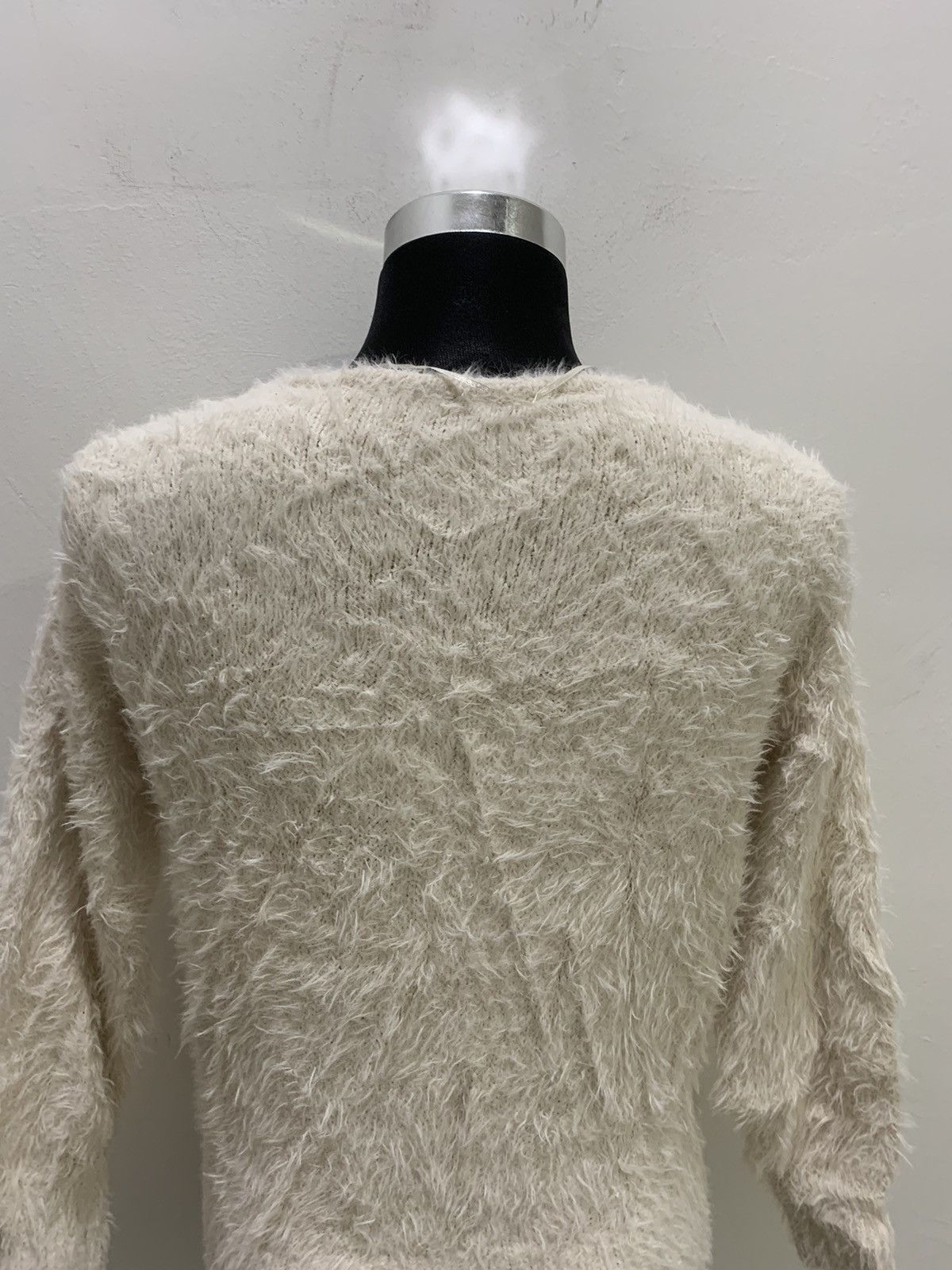 Aran Isles Knitwear × Japanese Brand GU Soft Fur Fluffy Shag Shaggy Mohair Knit Pullover Sweater Size M / US 6-8 / IT 42-44 - 11 Thumbnail
