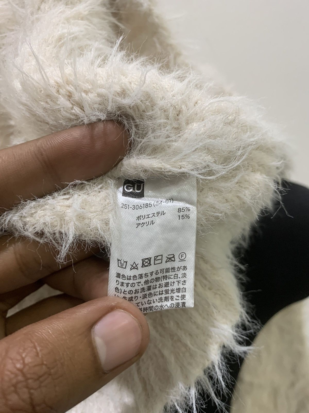 Aran Isles Knitwear × Japanese Brand GU Soft Fur Fluffy Shag Shaggy Mohair Knit Pullover Sweater Size M / US 6-8 / IT 42-44 - 15 Thumbnail