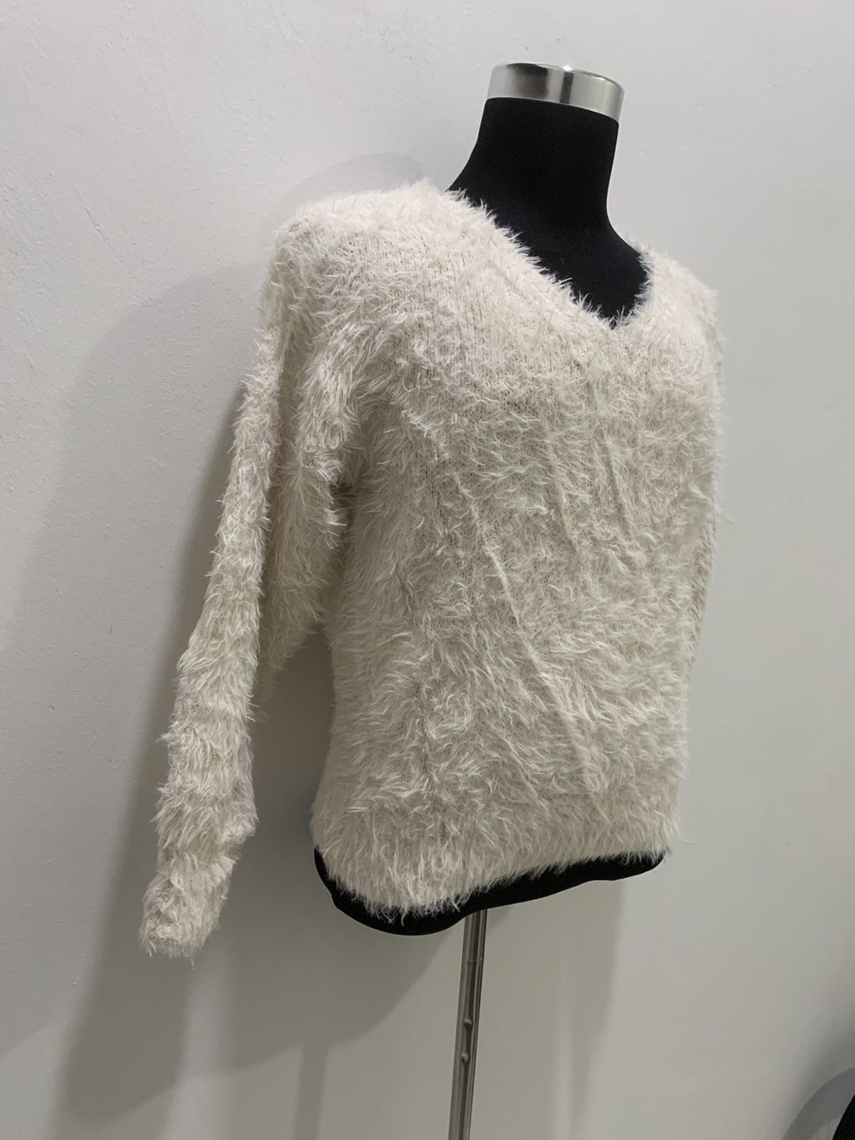 Aran Isles Knitwear × Japanese Brand GU Soft Fur Fluffy Shag Shaggy Mohair Knit Pullover Sweater Size M / US 6-8 / IT 42-44 - 5 Thumbnail