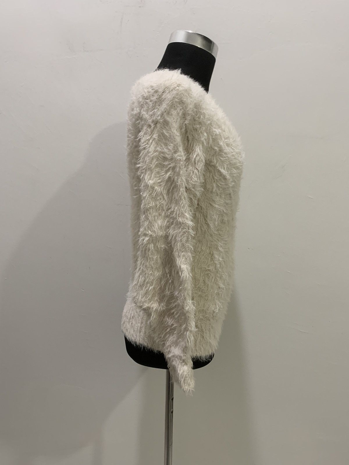 Aran Isles Knitwear × Japanese Brand GU Soft Fur Fluffy Shag Shaggy Mohair Knit Pullover Sweater Size M / US 6-8 / IT 42-44 - 10 Thumbnail