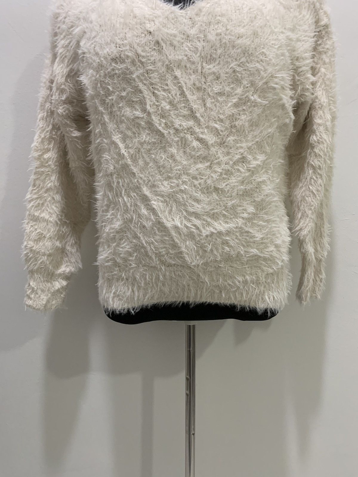 Aran Isles Knitwear × Japanese Brand GU Soft Fur Fluffy Shag Shaggy Mohair Knit Pullover Sweater Size M / US 6-8 / IT 42-44 - 4 Thumbnail