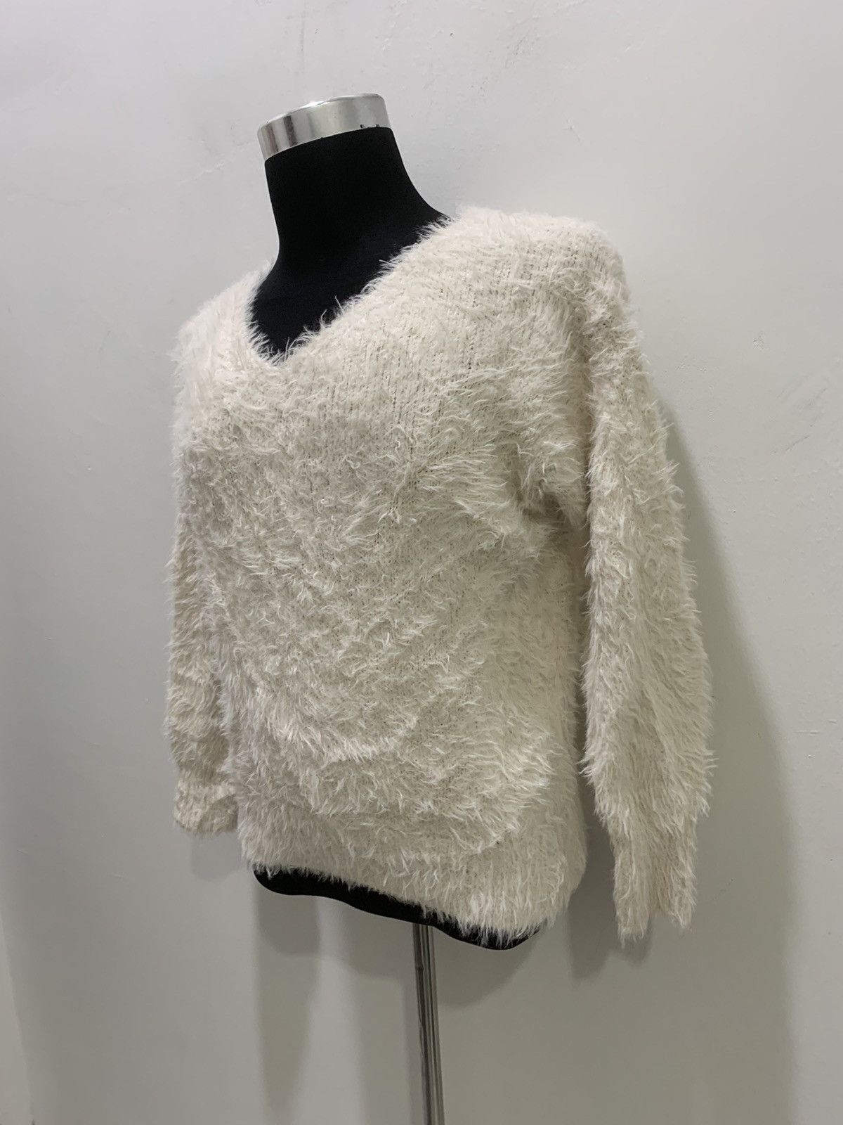 Aran Isles Knitwear × Japanese Brand GU Soft Fur Fluffy Shag Shaggy Mohair Knit Pullover Sweater Size M / US 6-8 / IT 42-44 - 6 Thumbnail