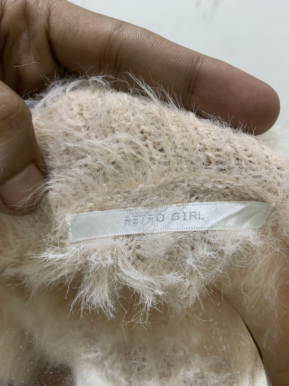 Designer × Japanese Brand × Other RETRO GIRL Soft Fur Fluffy Shag Shaggy Blink Knit Sweater Size M / US 6-8 / IT 42-44 - 15 Thumbnail