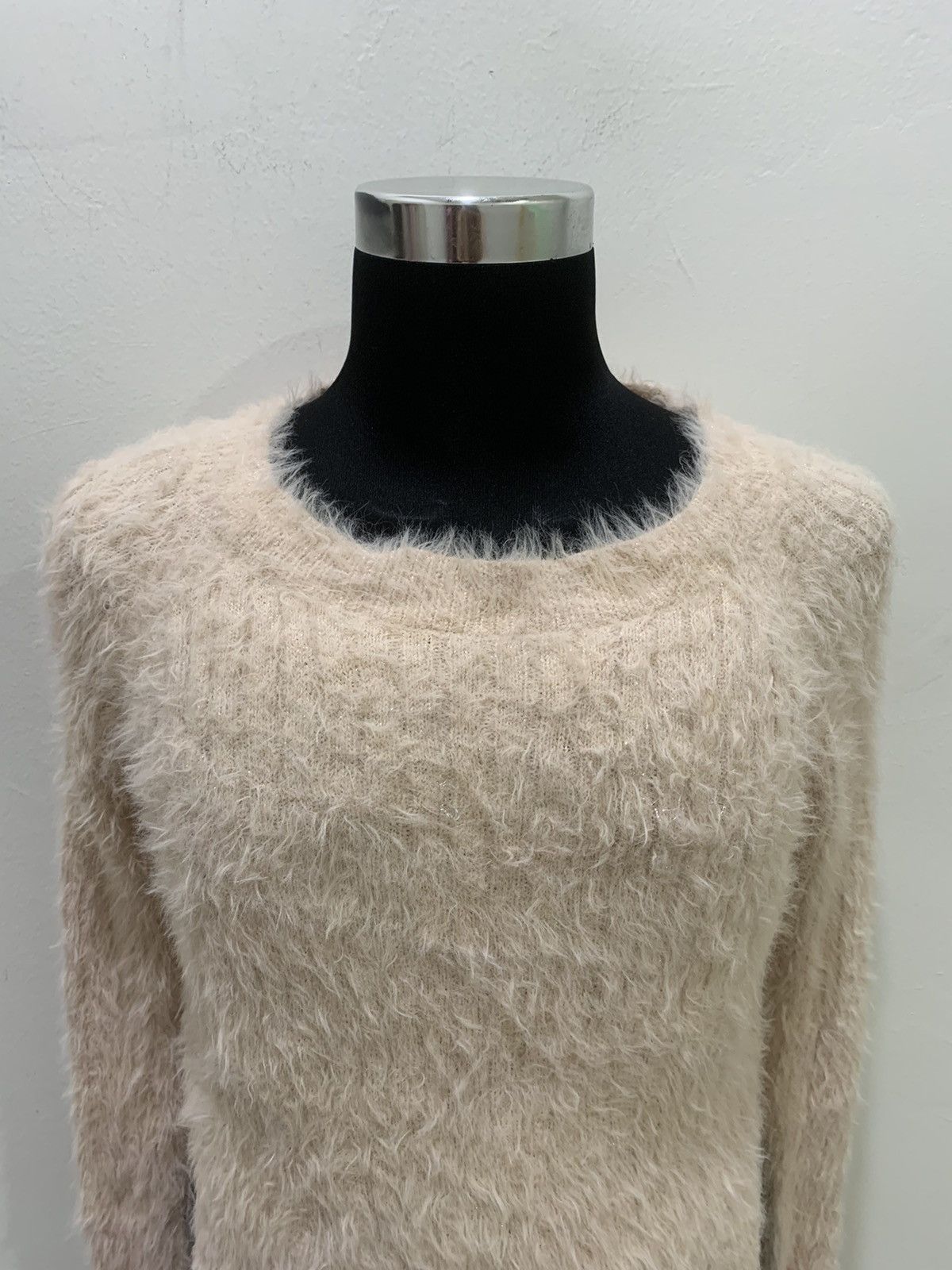 Designer × Japanese Brand × Other RETRO GIRL Soft Fur Fluffy Shag Shaggy Blink Knit Sweater Size M / US 6-8 / IT 42-44 - 3 Thumbnail