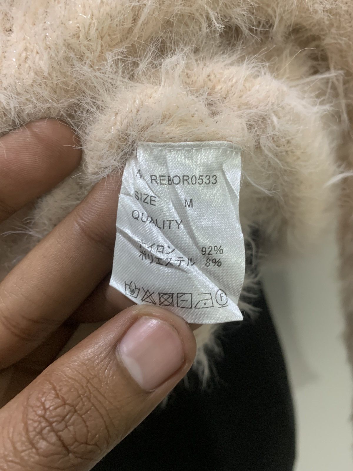 Designer × Japanese Brand × Other RETRO GIRL Soft Fur Fluffy Shag Shaggy Blink Knit Sweater Size M / US 6-8 / IT 42-44 - 16 Thumbnail