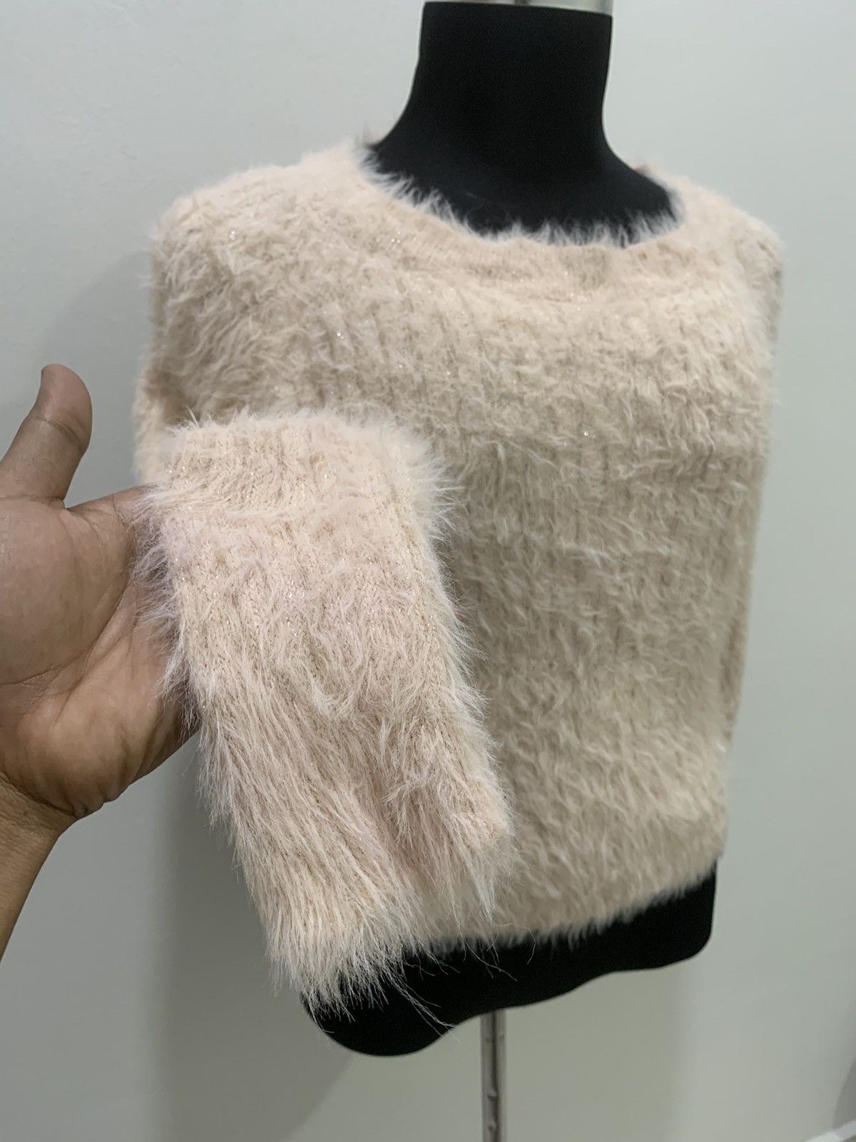 Designer × Japanese Brand × Other RETRO GIRL Soft Fur Fluffy Shag Shaggy Blink Knit Sweater Size M / US 6-8 / IT 42-44 - 7 Thumbnail