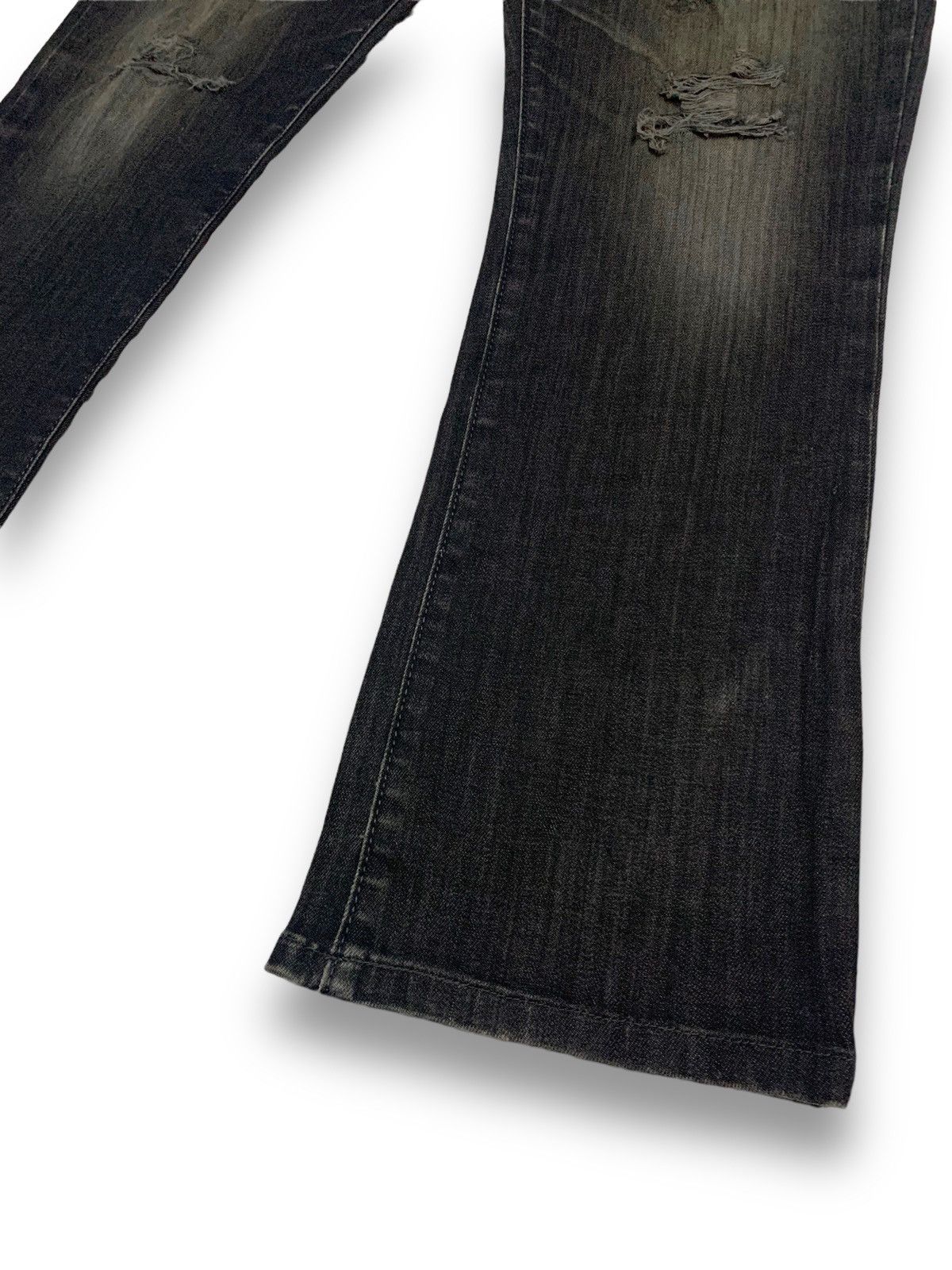 Edwin Vintage Edwin XVS Black Faded Loose Fit Distressed Jeans Size US 33 - 11 Thumbnail