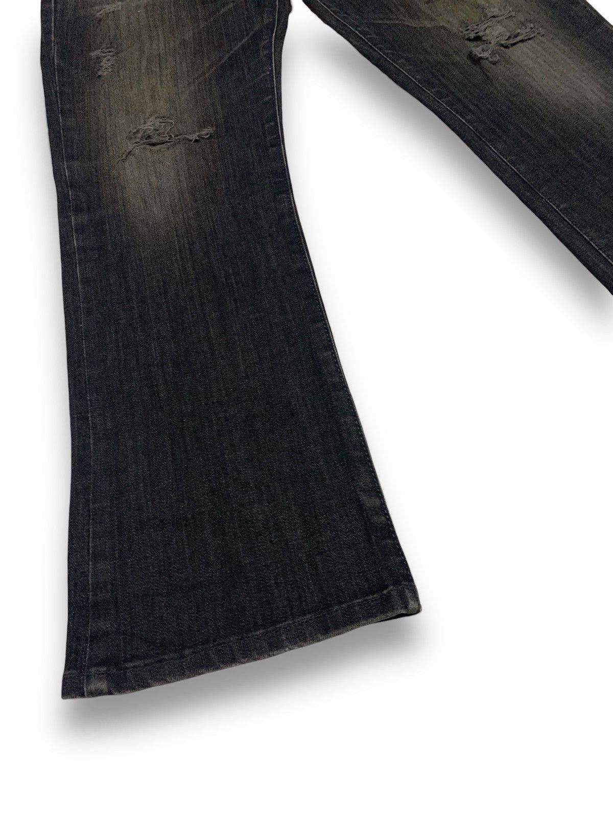 Edwin Vintage Edwin XVS Black Faded Loose Fit Distressed Jeans Size US 33 - 10 Thumbnail