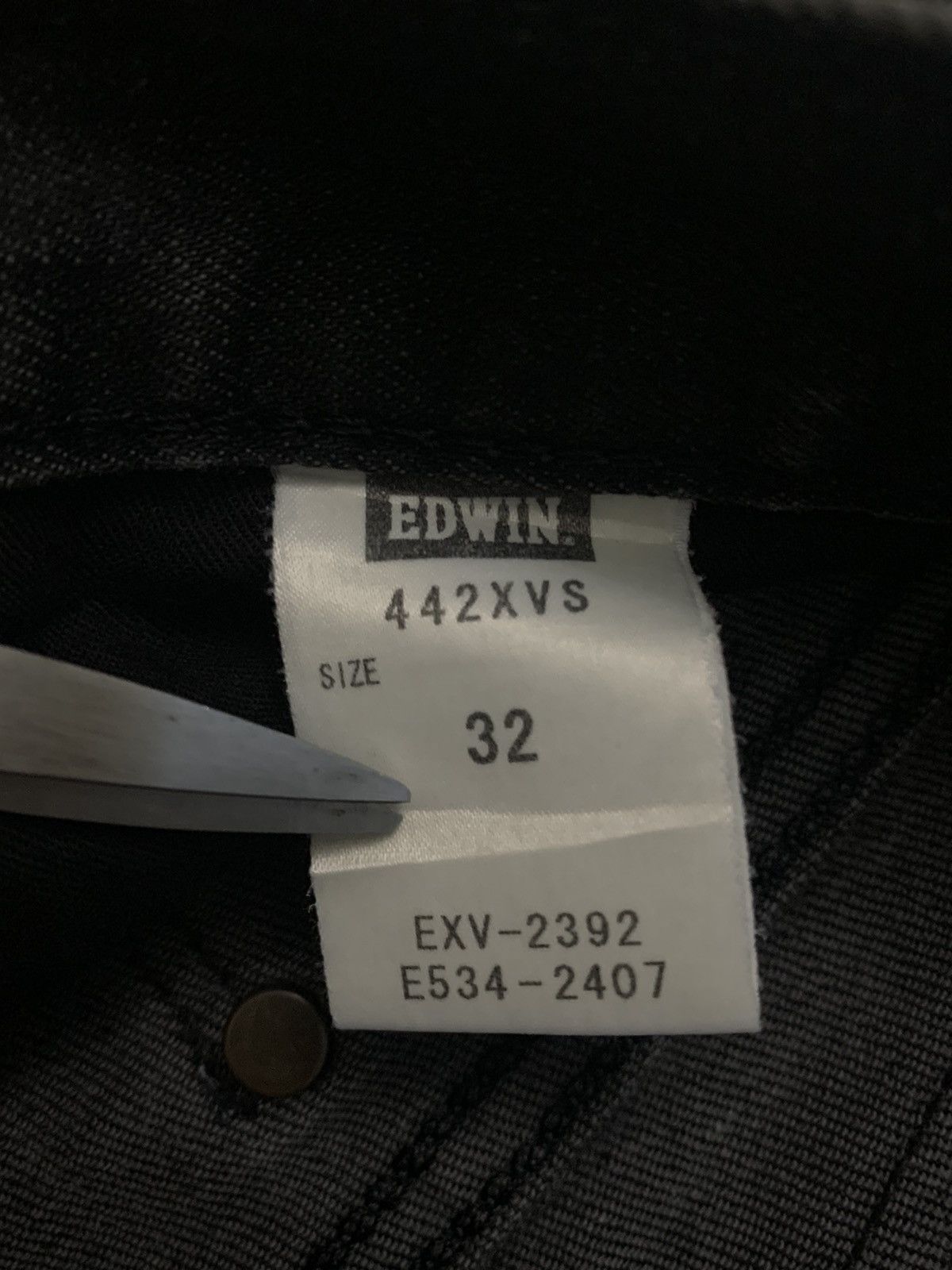 Edwin Vintage Edwin XVS Black Faded Loose Fit Distressed Jeans Size US 33 - 18 Thumbnail