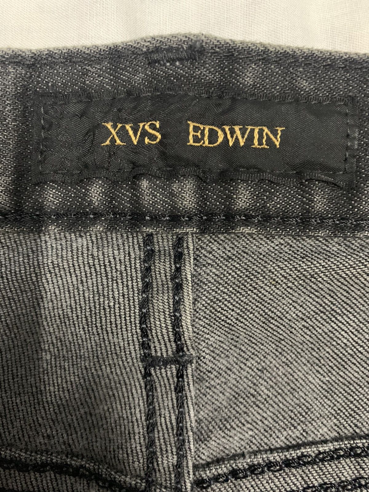 Edwin Vintage Edwin XVS Black Faded Loose Fit Distressed Jeans Size US 33 - 17 Thumbnail