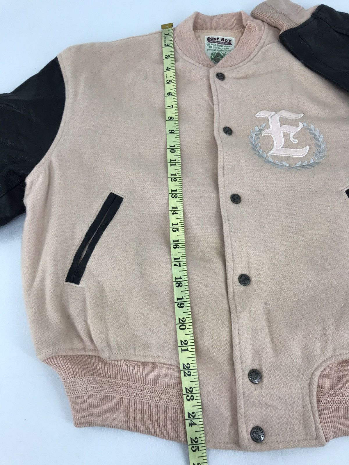 Other East Boys Royal Military School Wool Leather Sleeve Jacket Size US M / EU 48-50 / 2 - 10 Thumbnail