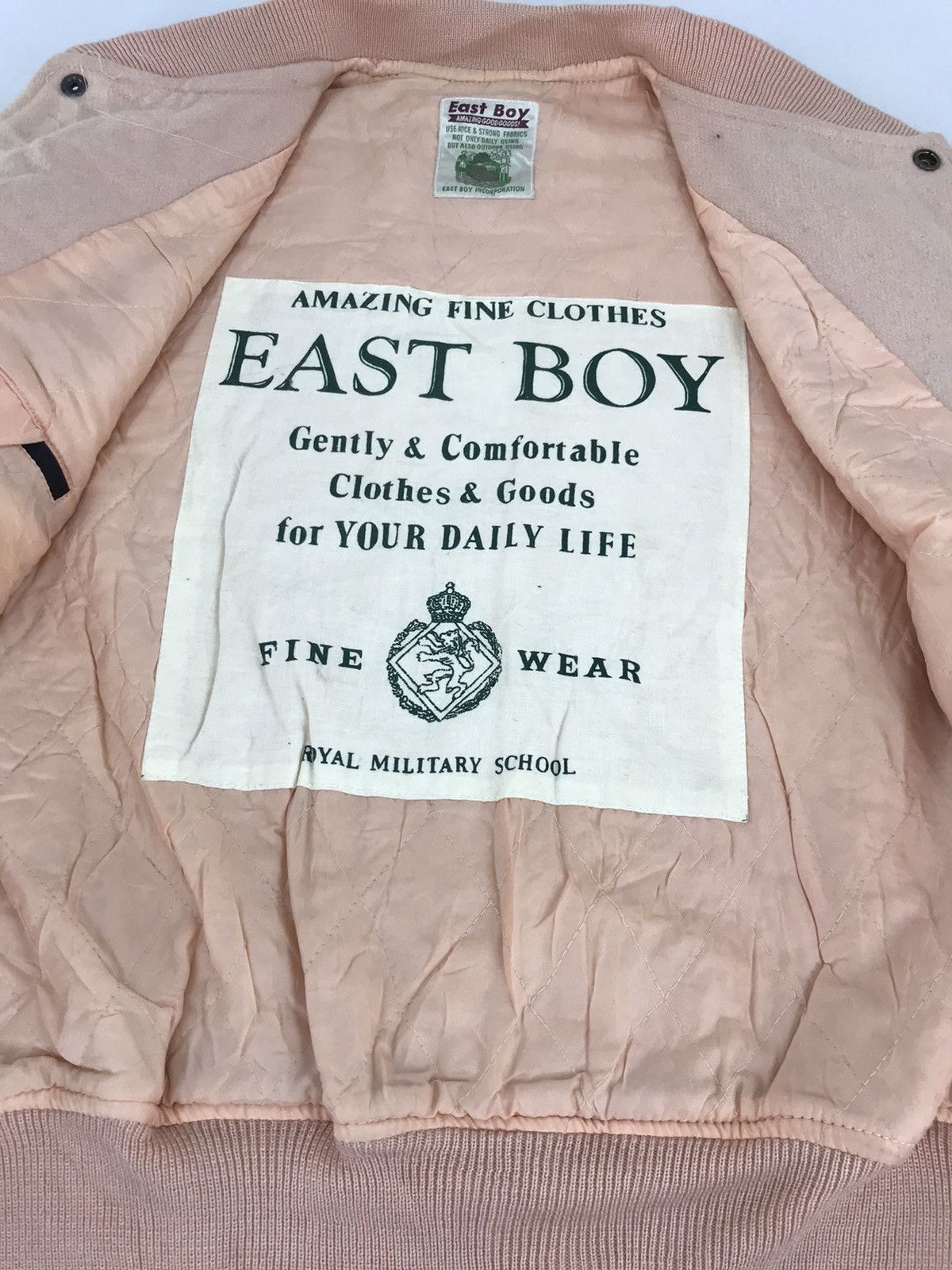 Other East Boys Royal Military School Wool Leather Sleeve Jacket Size US M / EU 48-50 / 2 - 5 Thumbnail