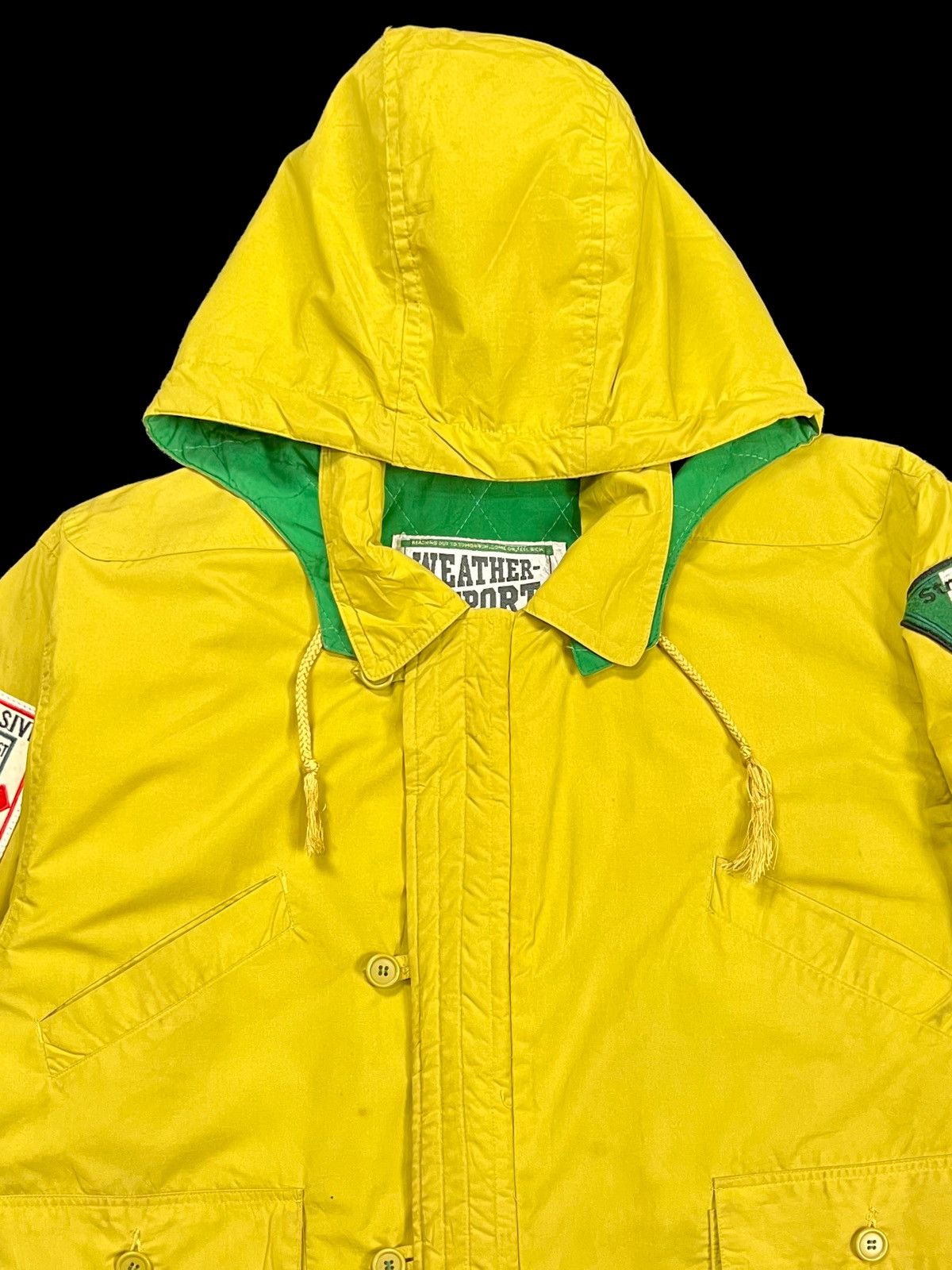 Weather Report VINTAGE WEATHER REPORT PATCHES BIG LOGO WITH HOODIE Size US XL / EU 56 / 4 - 6 Thumbnail