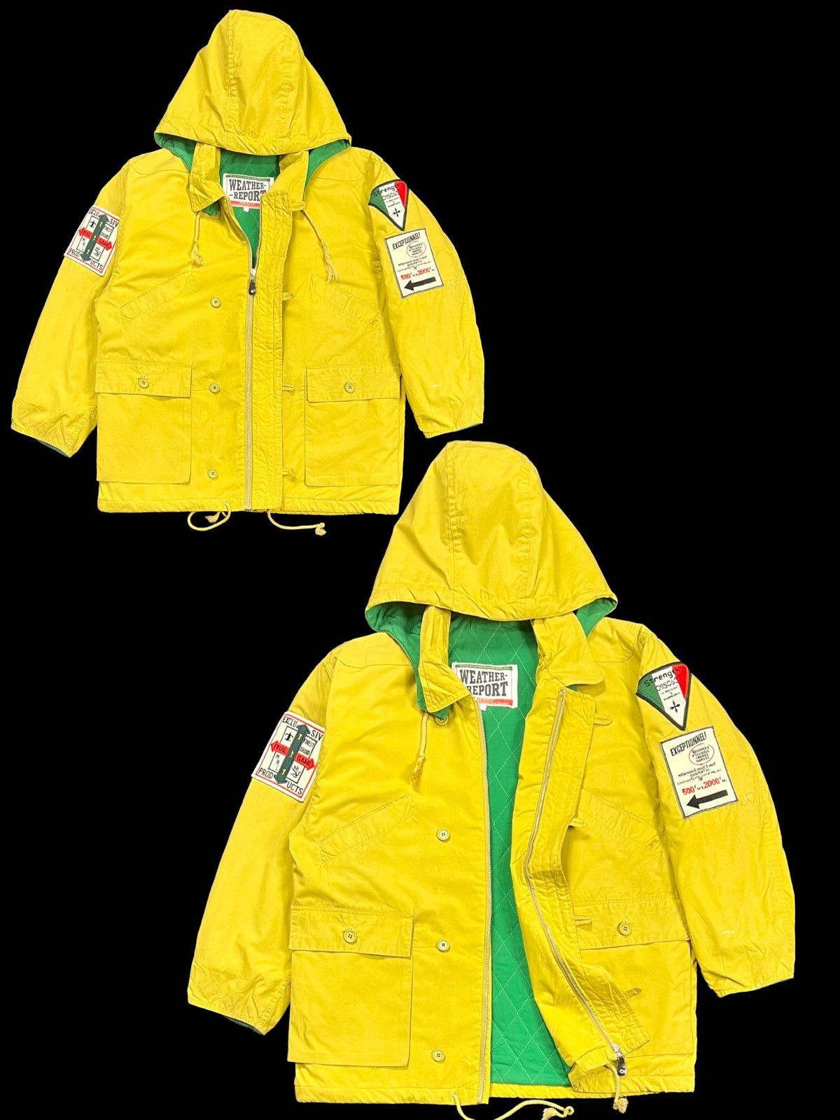 Weather Report VINTAGE WEATHER REPORT PATCHES BIG LOGO WITH HOODIE Size US XL / EU 56 / 4 - 1 Thumbnail