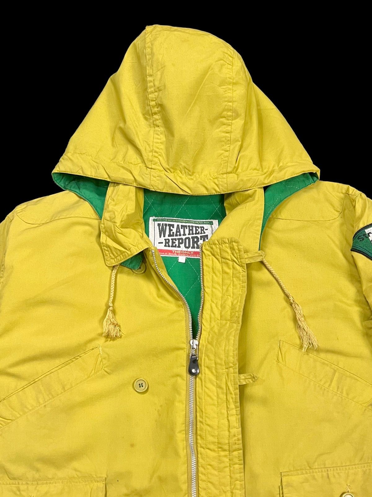 Weather Report VINTAGE WEATHER REPORT PATCHES BIG LOGO WITH HOODIE Size US XL / EU 56 / 4 - 5 Thumbnail