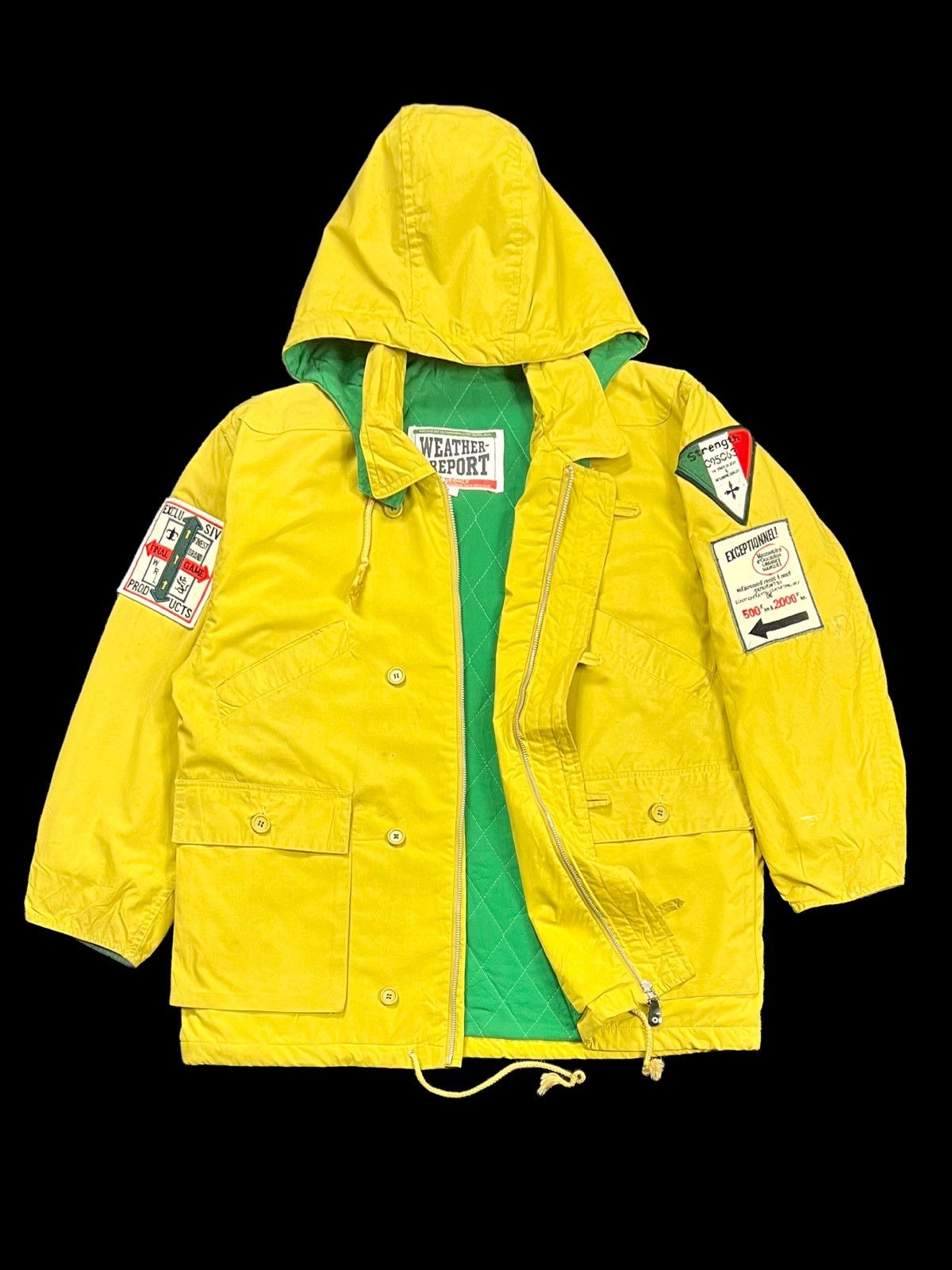 Weather Report VINTAGE WEATHER REPORT PATCHES BIG LOGO WITH HOODIE Size US XL / EU 56 / 4 - 2 Thumbnail