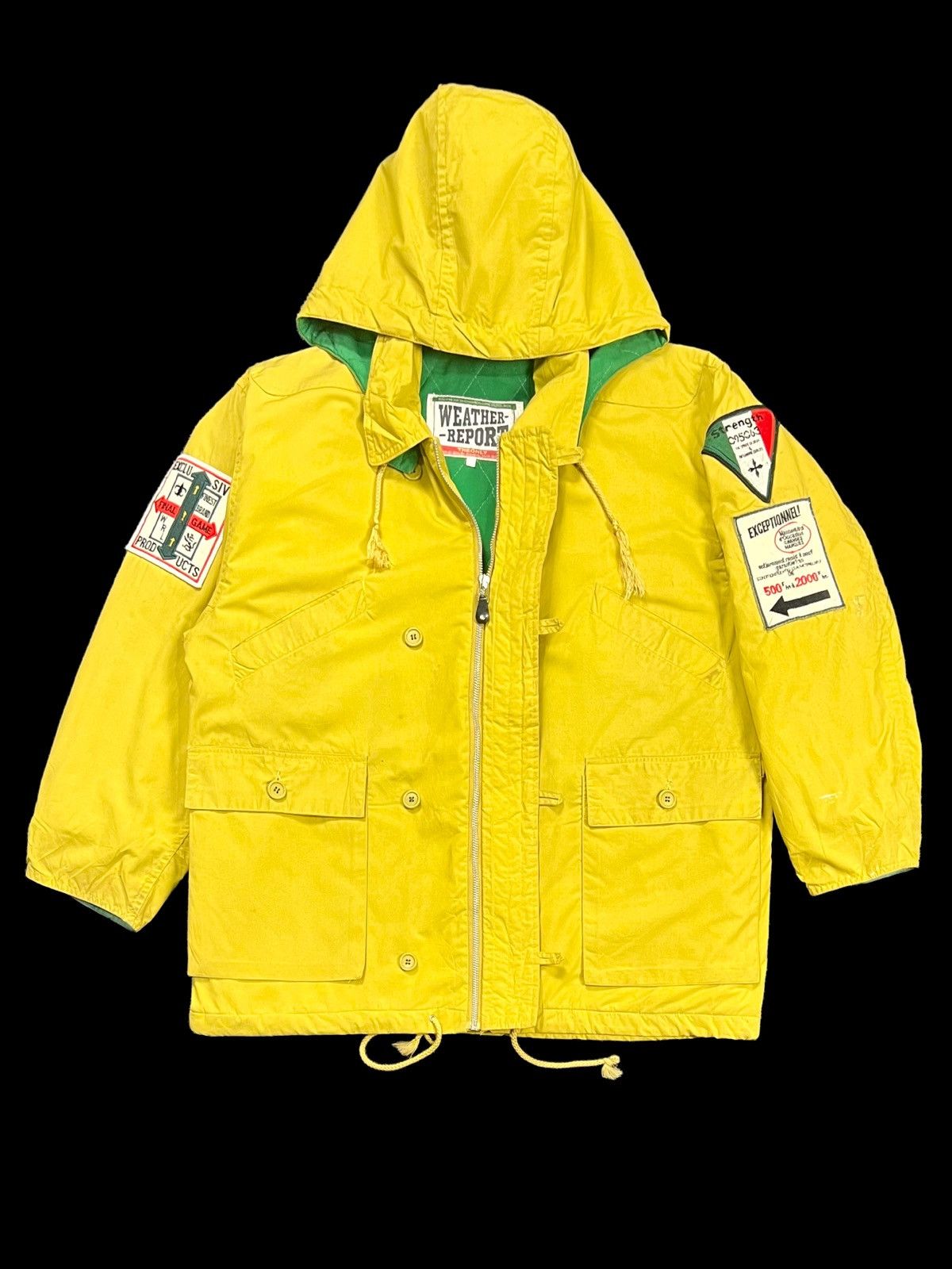 Weather Report VINTAGE WEATHER REPORT PATCHES BIG LOGO WITH HOODIE Size US XL / EU 56 / 4 - 3 Thumbnail