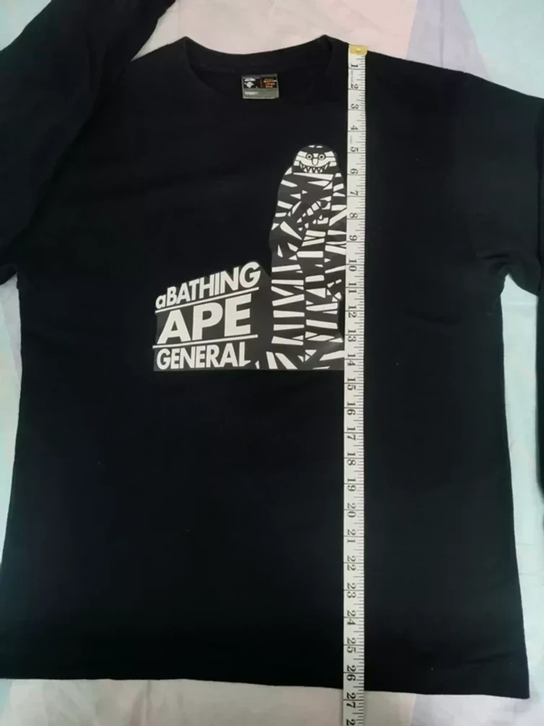 Bape Vintage A BATHING APE General Long Sleeve TEE BAPE Size US M / EU 48-50 / 2 - 9 Thumbnail