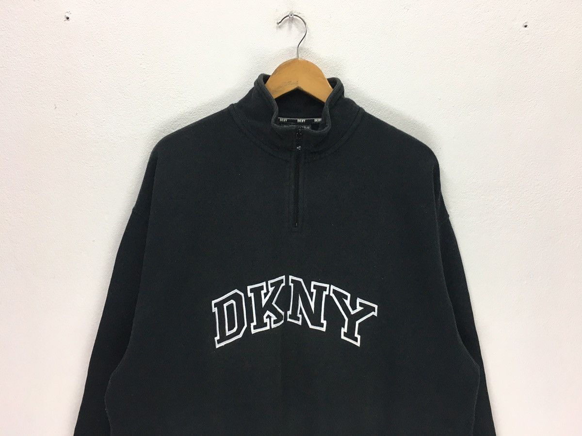 DKNY × Vintage Vintage DKNY Big Logo Half Zipper Sweatshirt Size US XL / EU 56 / 4 - 2 Thumbnail